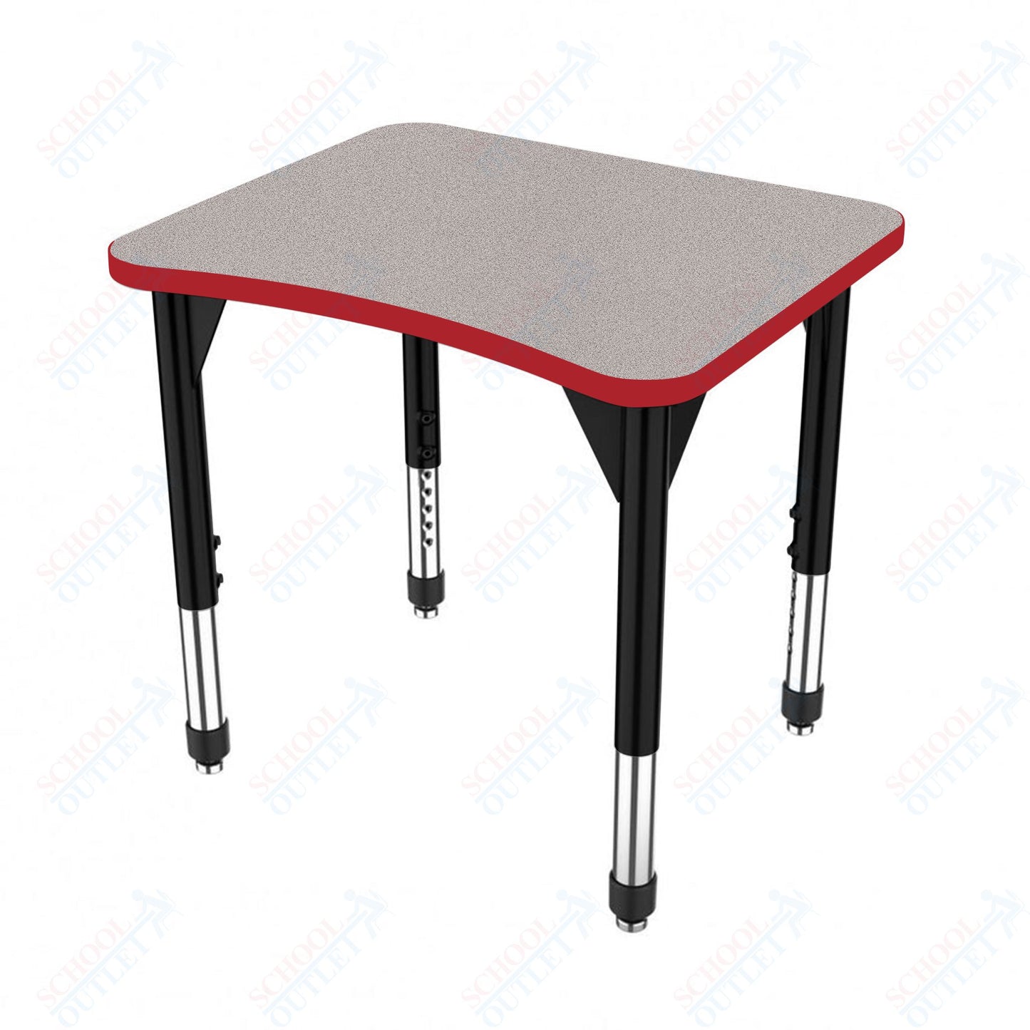 Marco Premier Series Curve Collaborative Desk 24" x 28" Adjustable Height 21"-31" (43-2291-MB)