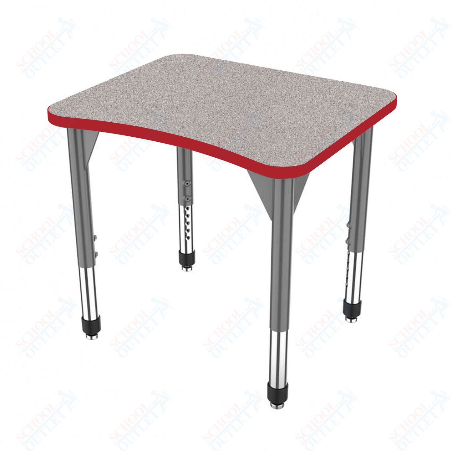 Marco Premier Series Curve Collaborative Desk 24" x 28" Adjustable Height 21"-31" (43-2291-MB)