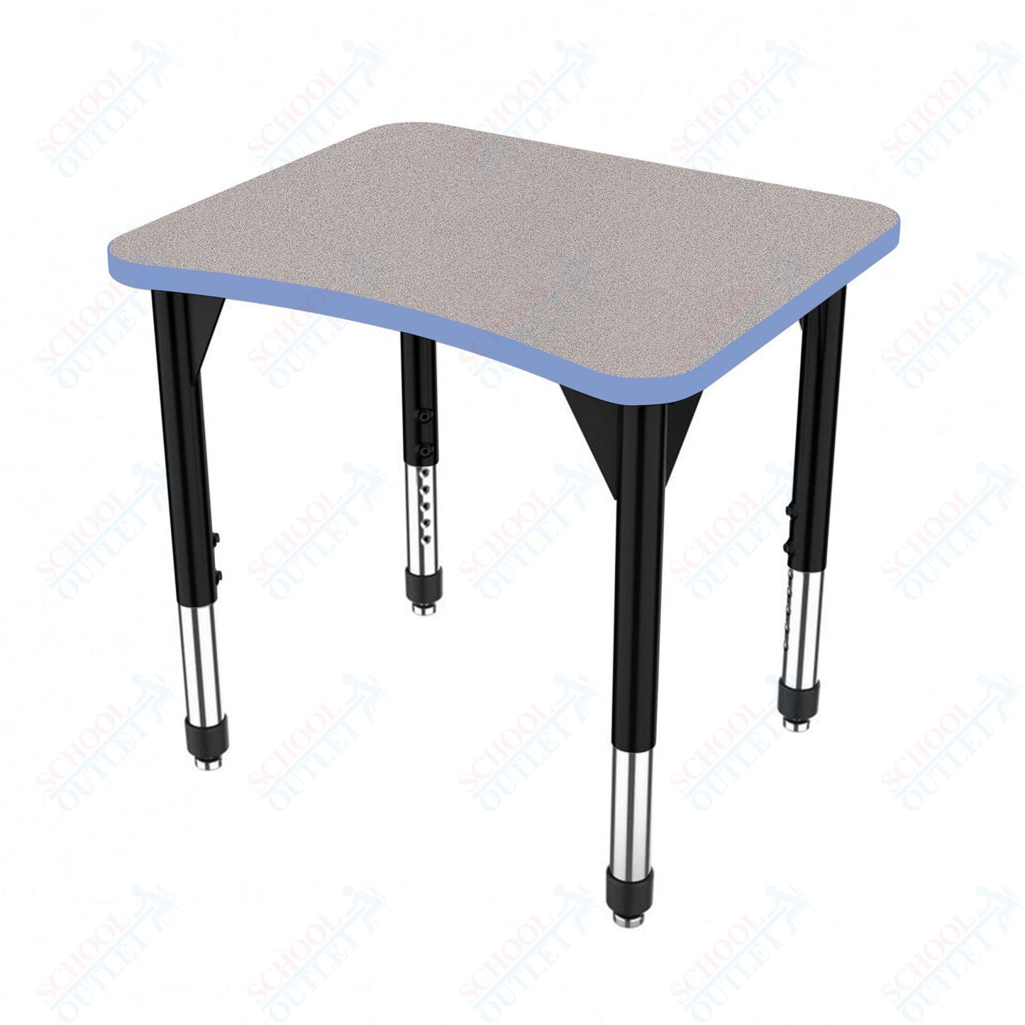 Marco Premier Series Curve Collaborative Desk 24" x 28" Adjustable Height 21"-31" (43-2291-MB)