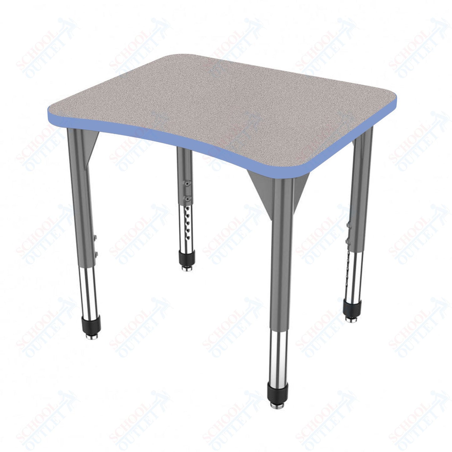 Marco Premier Series Curve Collaborative Desk 24" x 28" Adjustable Height 21"-31" (43-2291-MB)