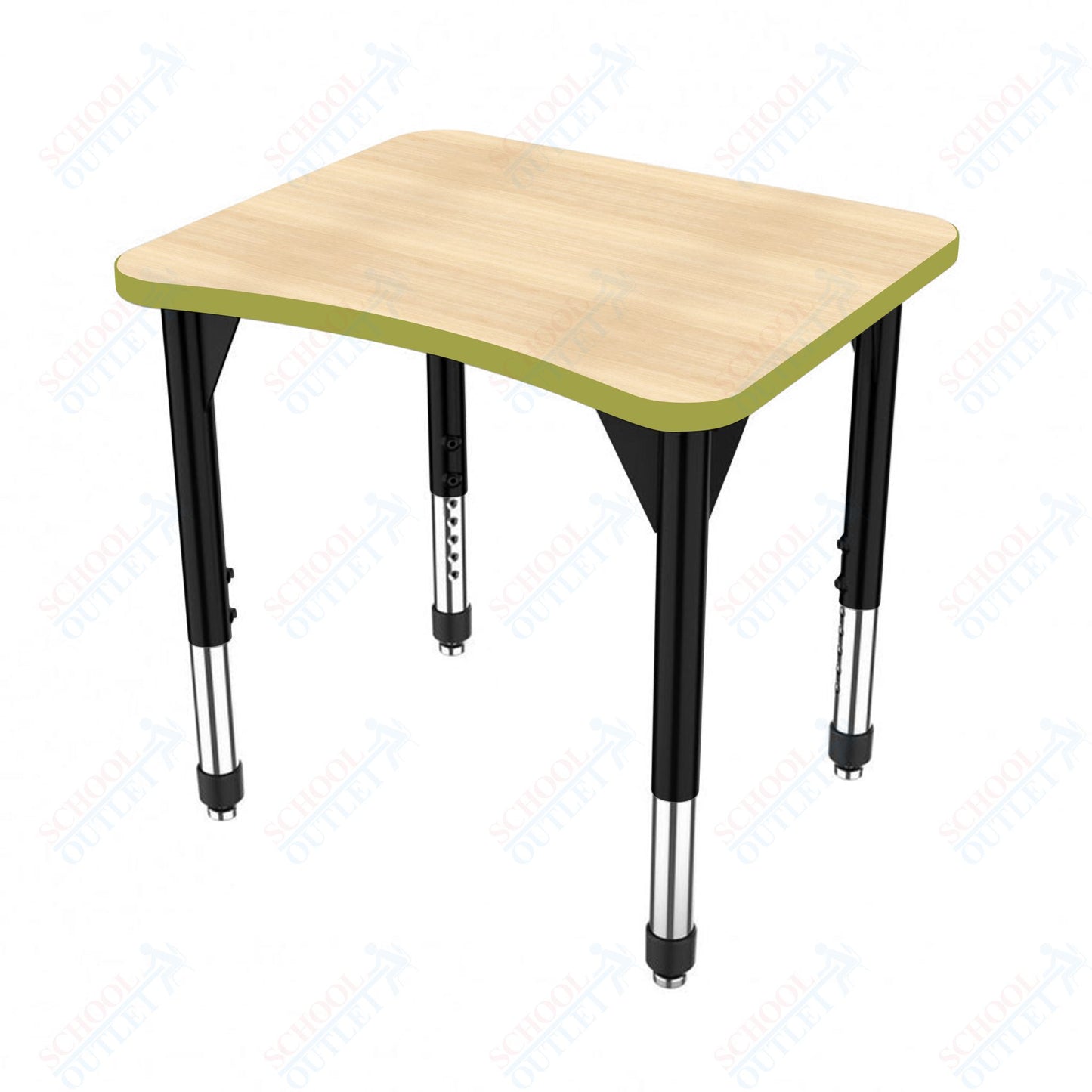 Marco Premier Series Curve Collaborative Desk 24" x 28" Adjustable Height 21"-31" (43-2291-MB)