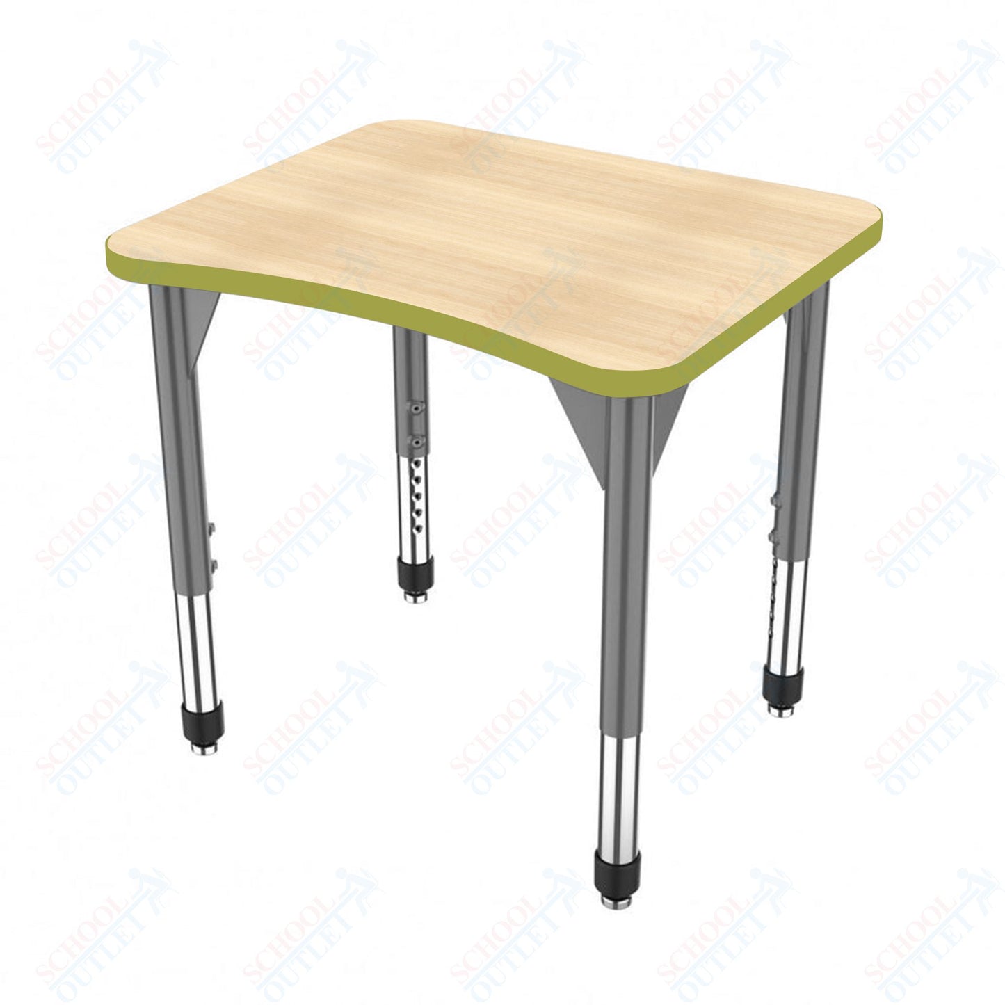 Marco Premier Series Curve Collaborative Desk 24" x 28" Adjustable Height 21"-31" (43-2291-MB)