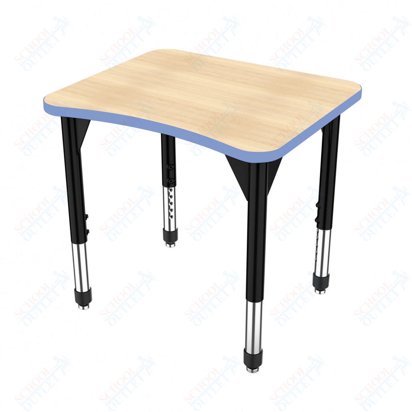 Marco Premier Series Curve Collaborative Desk 24" x 28" Adjustable Height 21"-31" (43-2291-MB)
