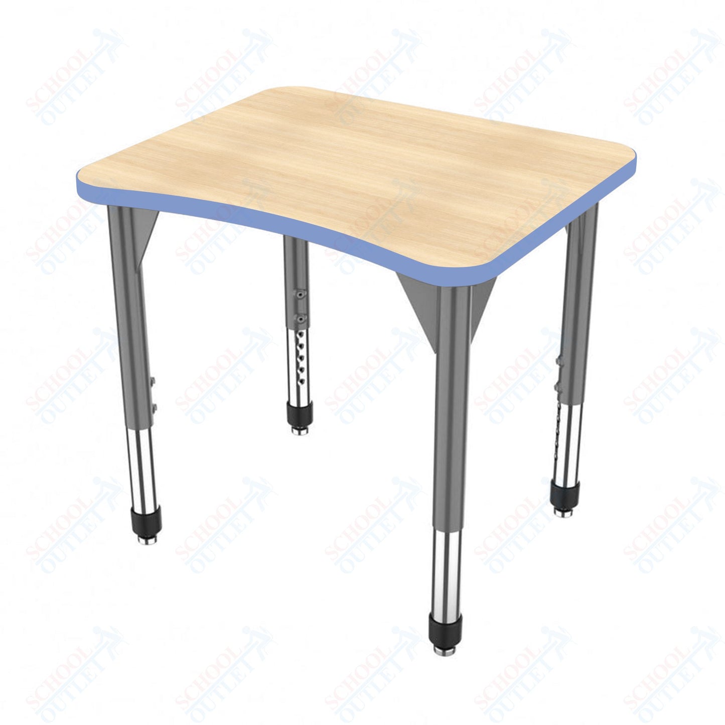 Marco Premier Series Curve Collaborative Desk 24" x 28" Adjustable Height 21"-31" (43-2291-MB)