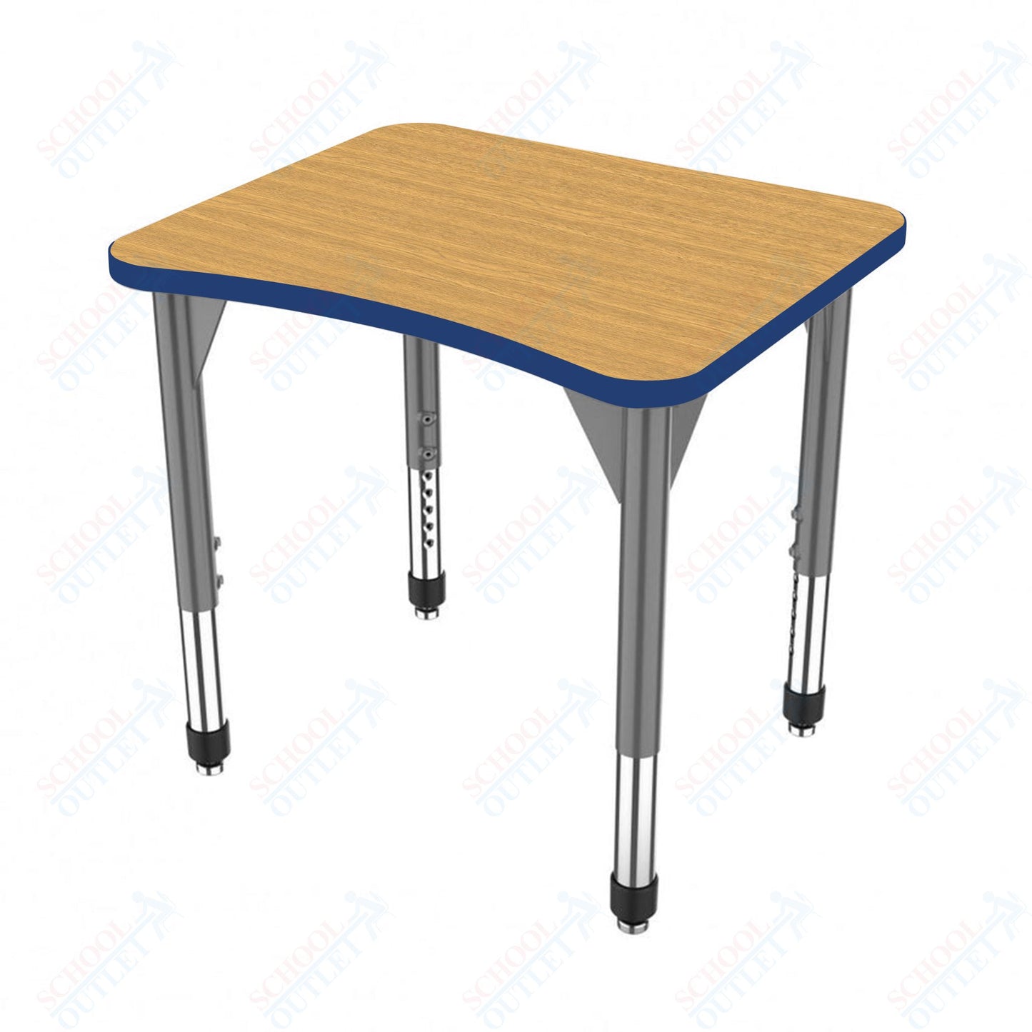 Marco Premier Series Curve Collaborative Desk 24" x 28" Adjustable Height 21"-31" (43-2291-MB)