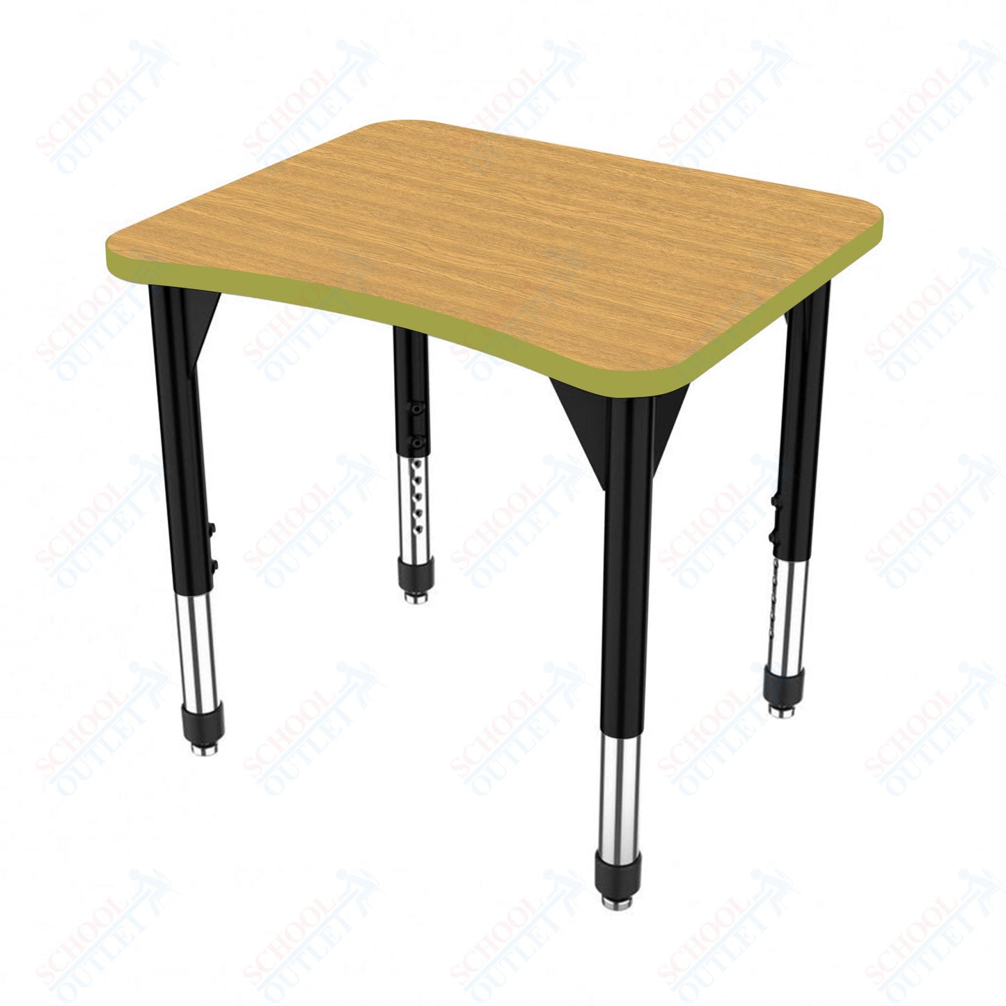 Marco Premier Series Curve Collaborative Desk 24" x 28" Adjustable Height 21"-31" (43-2291-MB)