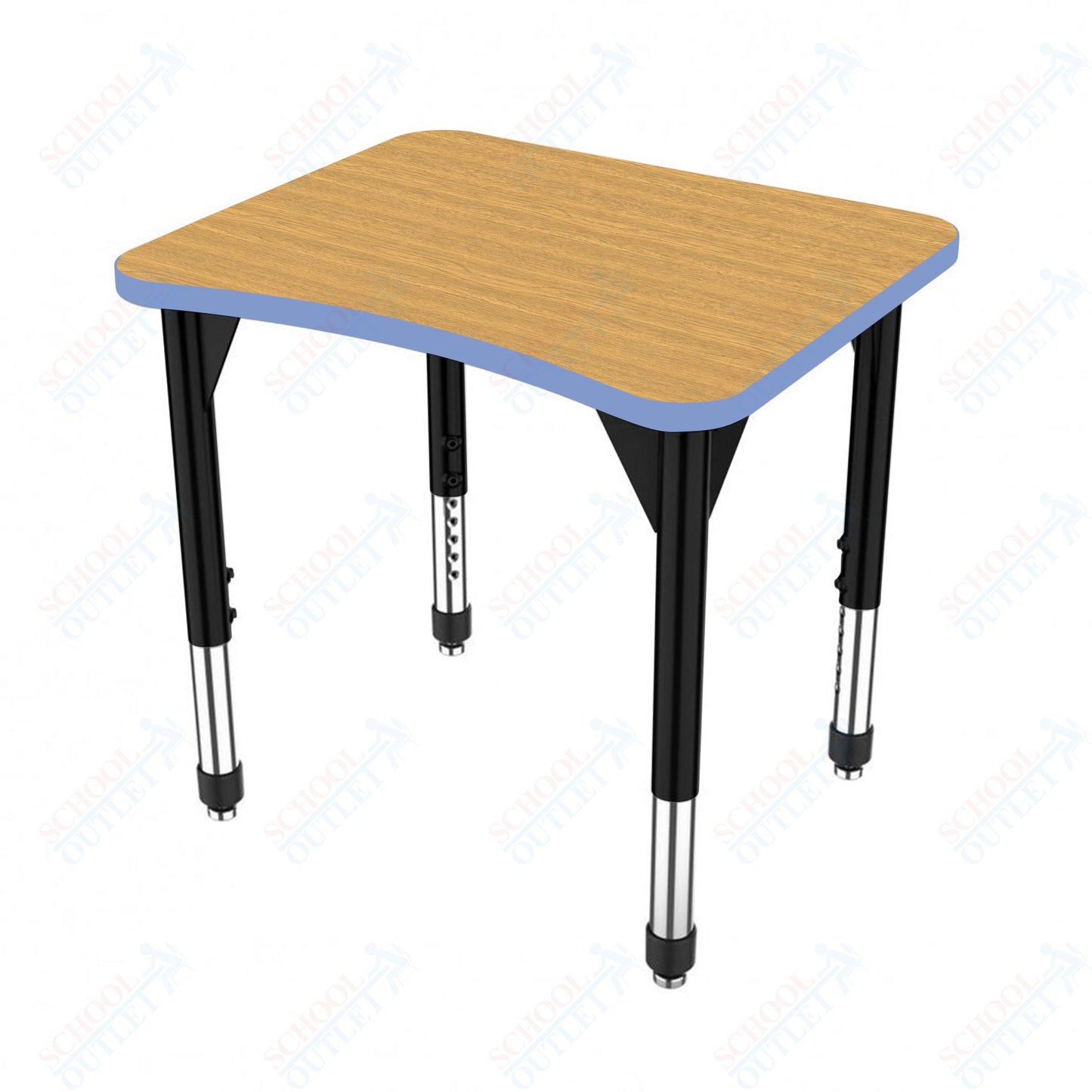 Marco Premier Series Curve Collaborative Desk 24" x 28" Adjustable Height 21"-31" (43-2291-MB)