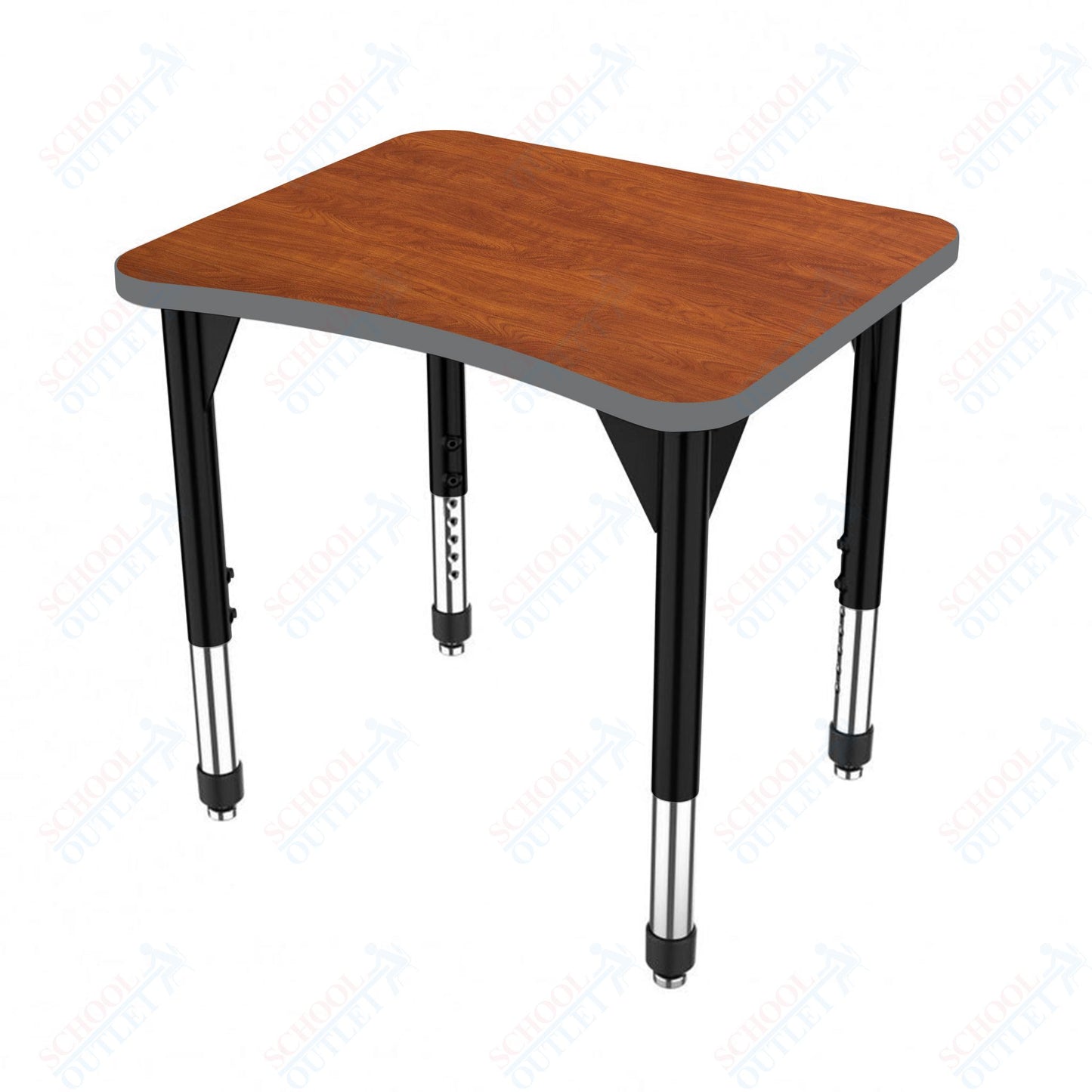 Marco Premier Series Curve Collaborative Desk 24" x 28" Adjustable Height 21"-31" (43-2291-MB)