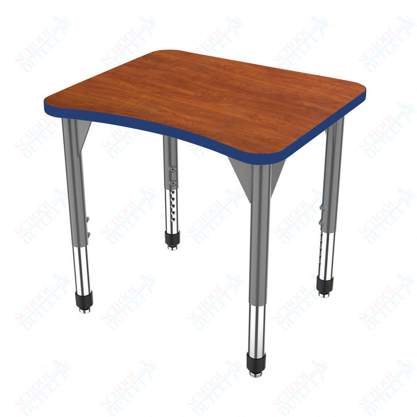 Marco Premier Series Curve Collaborative Desk 24" x 28" Adjustable Height 21"-31" (43-2291-MB)