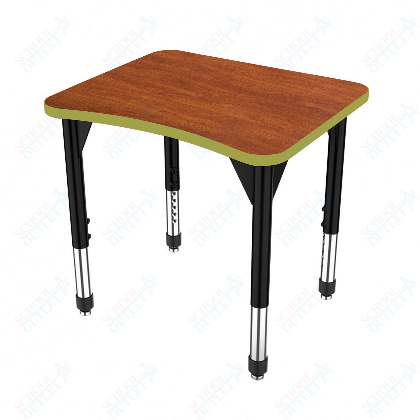 Marco Premier Series Curve Collaborative Desk 24" x 28" Adjustable Height 21"-31" (43-2291-MB)