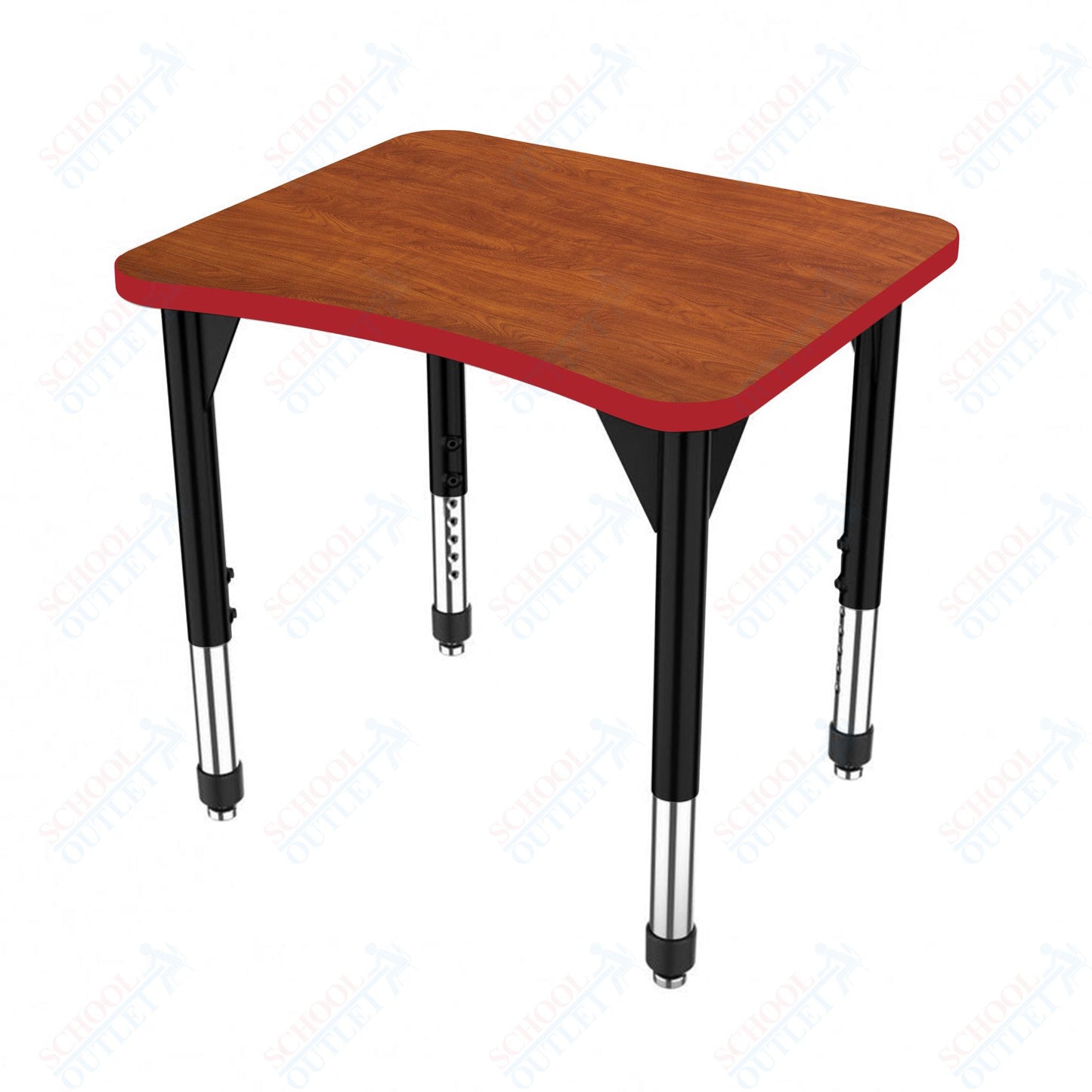 Marco Premier Series Curve Collaborative Desk 24" x 28" Adjustable Height 21"-31" (43-2291-MB)