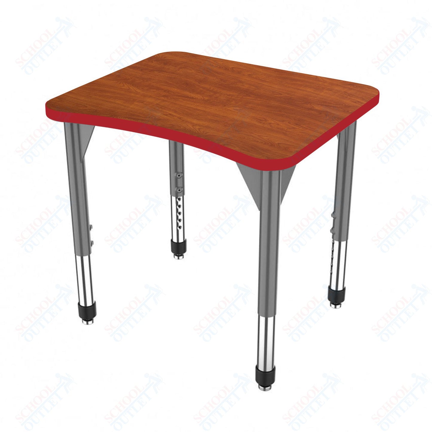Marco Premier Series Curve Collaborative Desk 24" x 28" Adjustable Height 21"-31" (43-2291-MB)