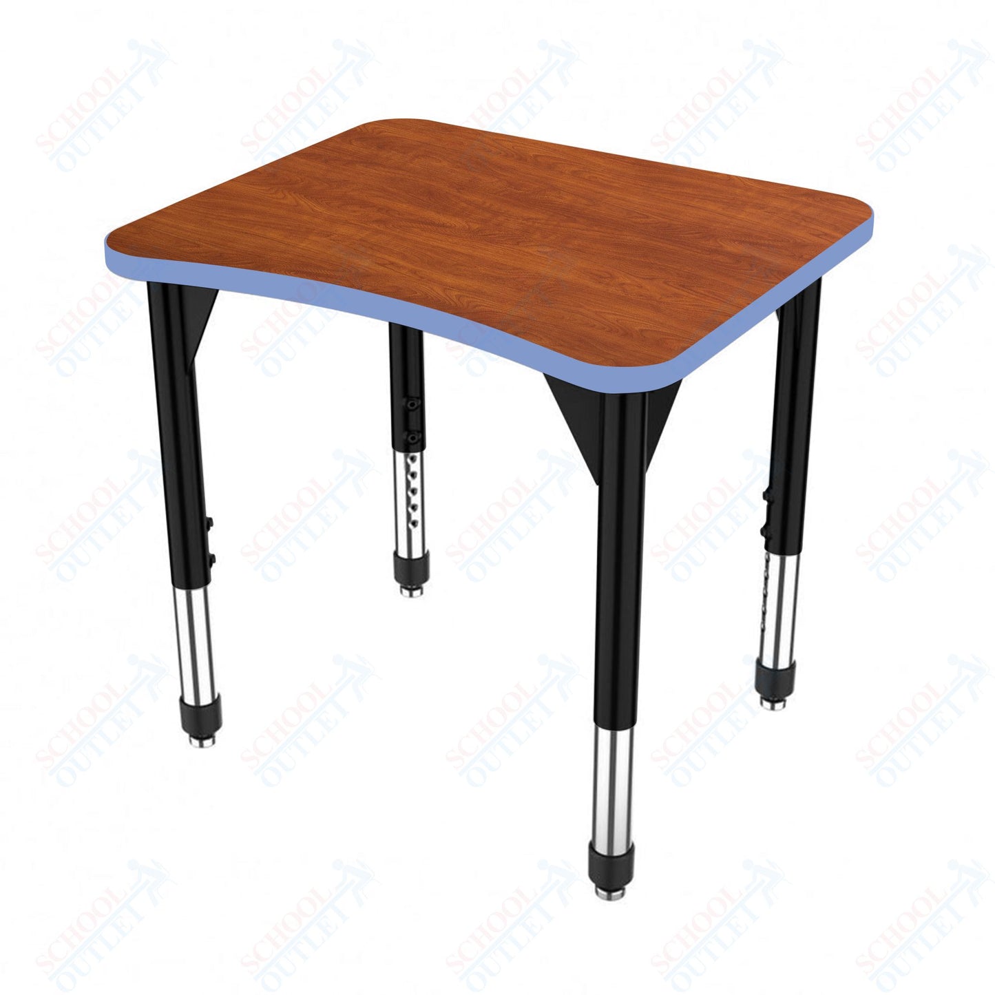 Marco Premier Series Curve Collaborative Desk 24" x 28" Adjustable Height 21"-31" (43-2291-MB)
