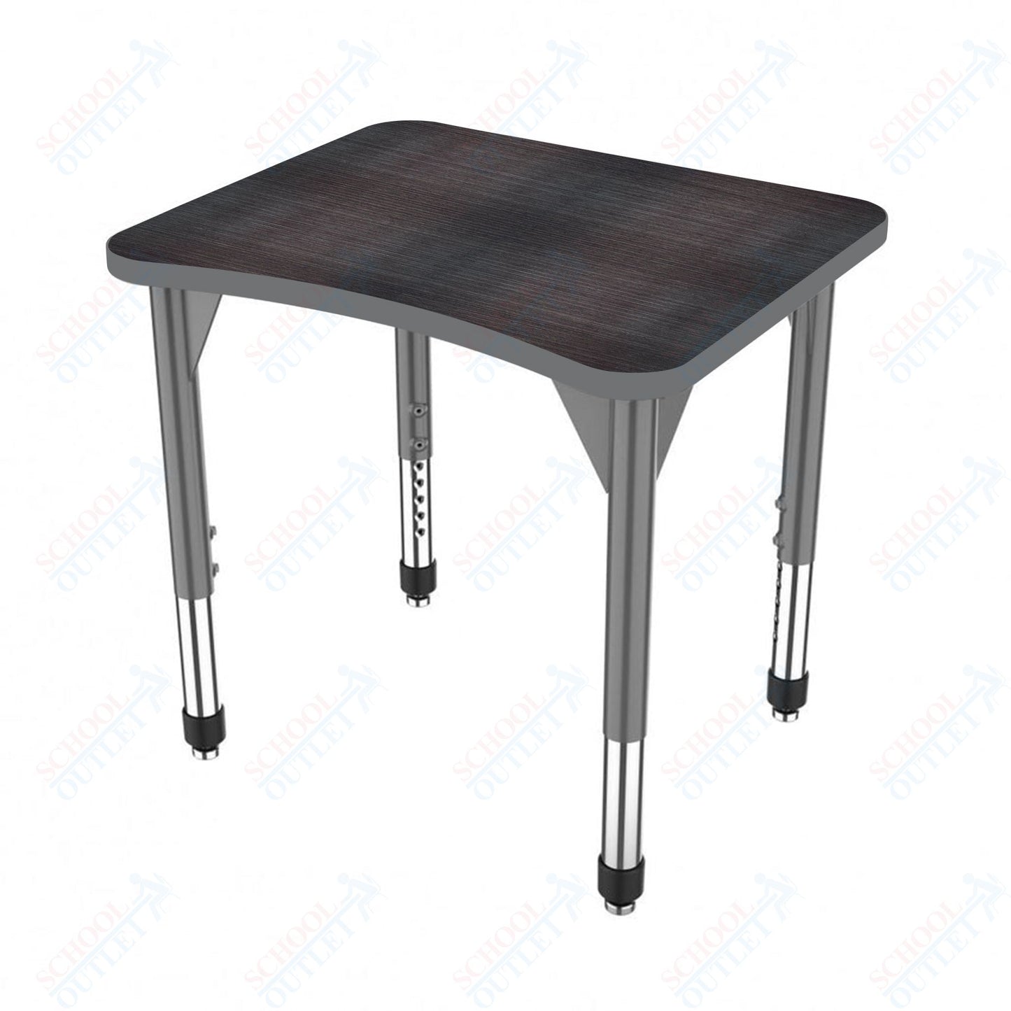 Marco Premier Series Curve Collaborative Desk 24" x 28" Adjustable Height 21"-31" (43-2291-MB)