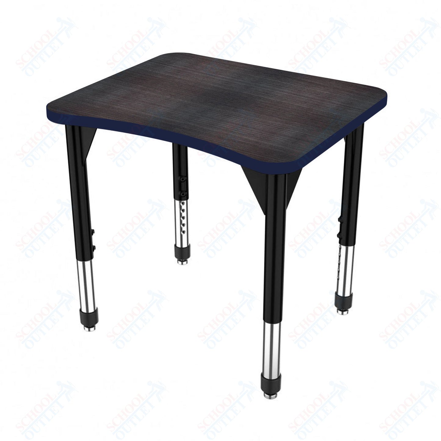 Marco Premier Series Curve Collaborative Desk 24" x 28" Adjustable Height 21"-31" (43-2291-MB)