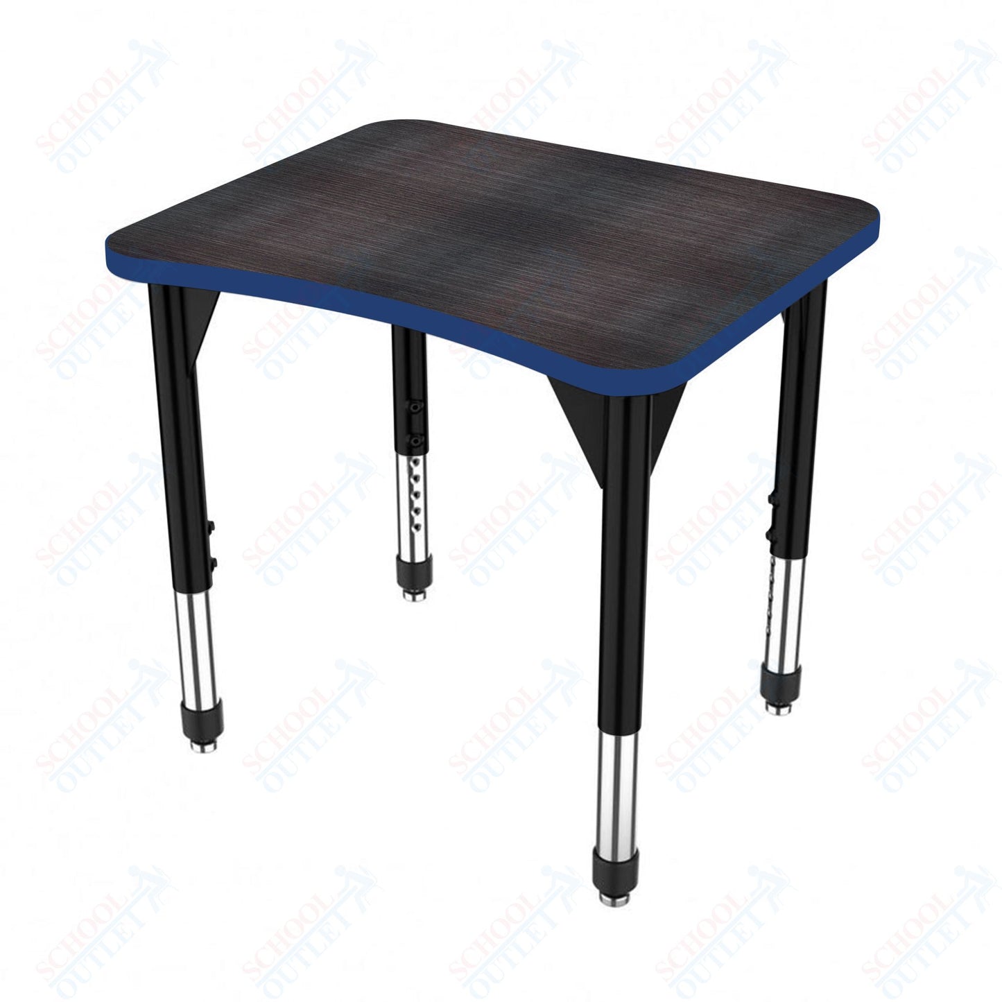 Marco Premier Series Curve Collaborative Desk 24" x 28" Adjustable Height 21"-31" (43-2291-MB)