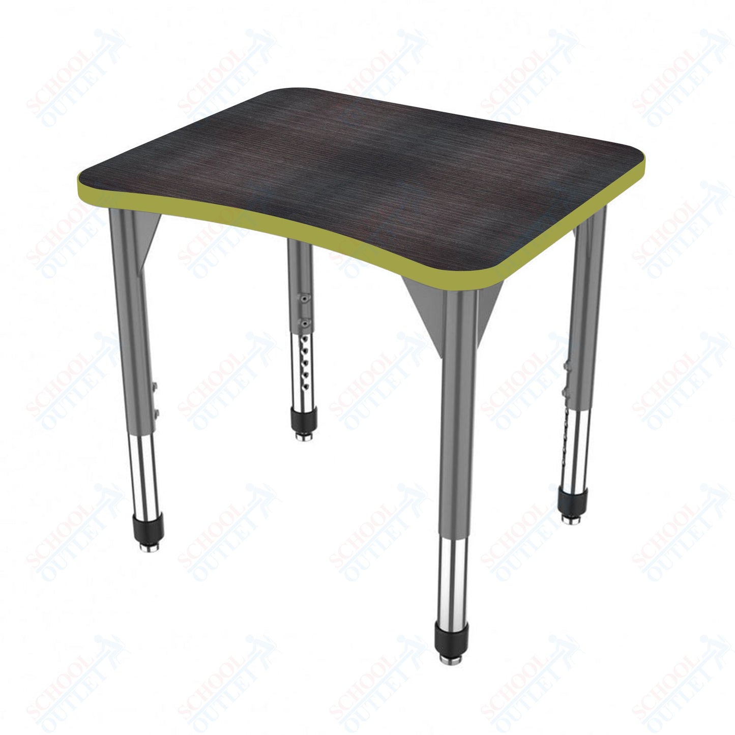 Marco Premier Series Curve Collaborative Desk 24" x 28" Adjustable Height 21"-31" (43-2291-MB)