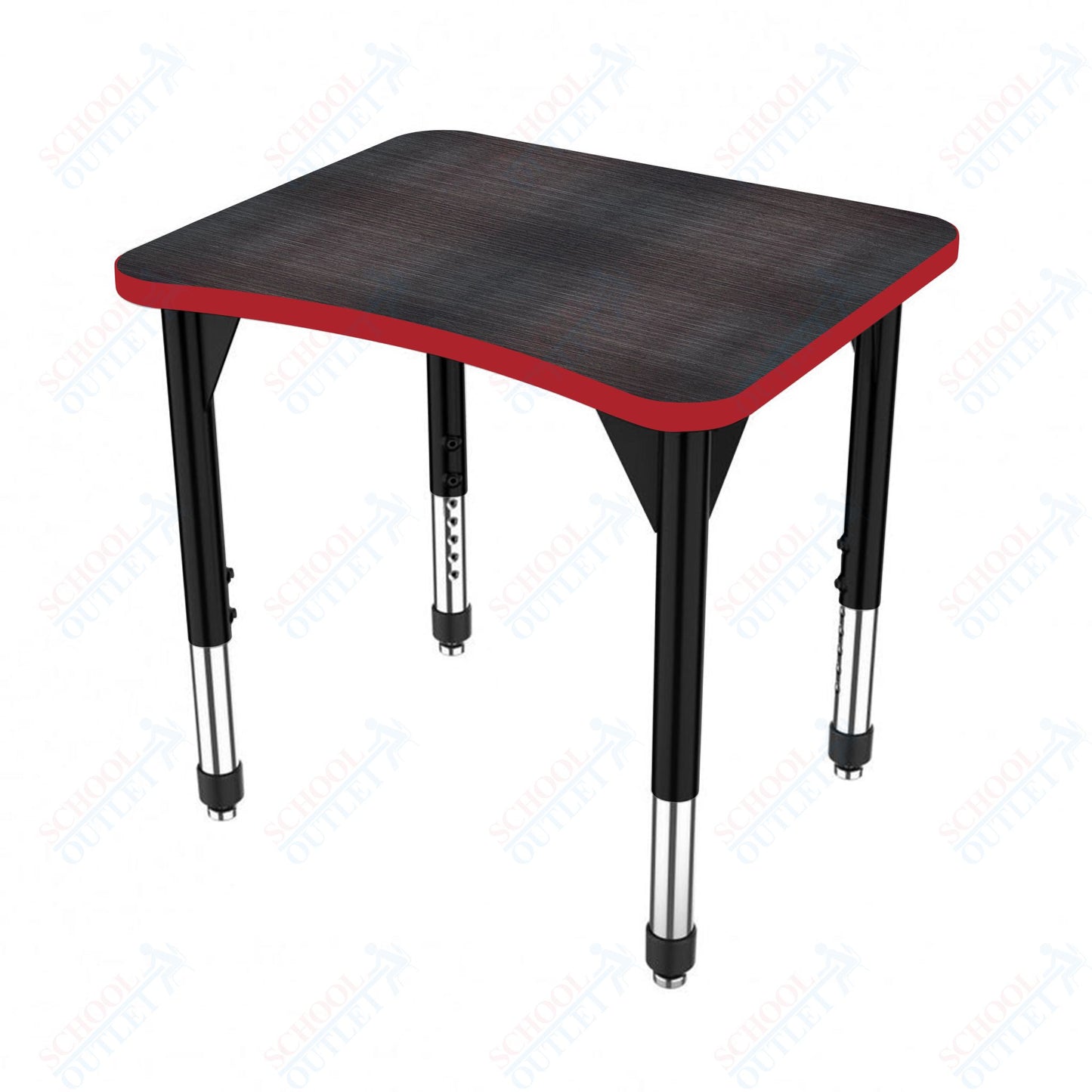 Marco Premier Series Curve Collaborative Desk 24" x 28" Adjustable Height 21"-31" (43-2291-MB)