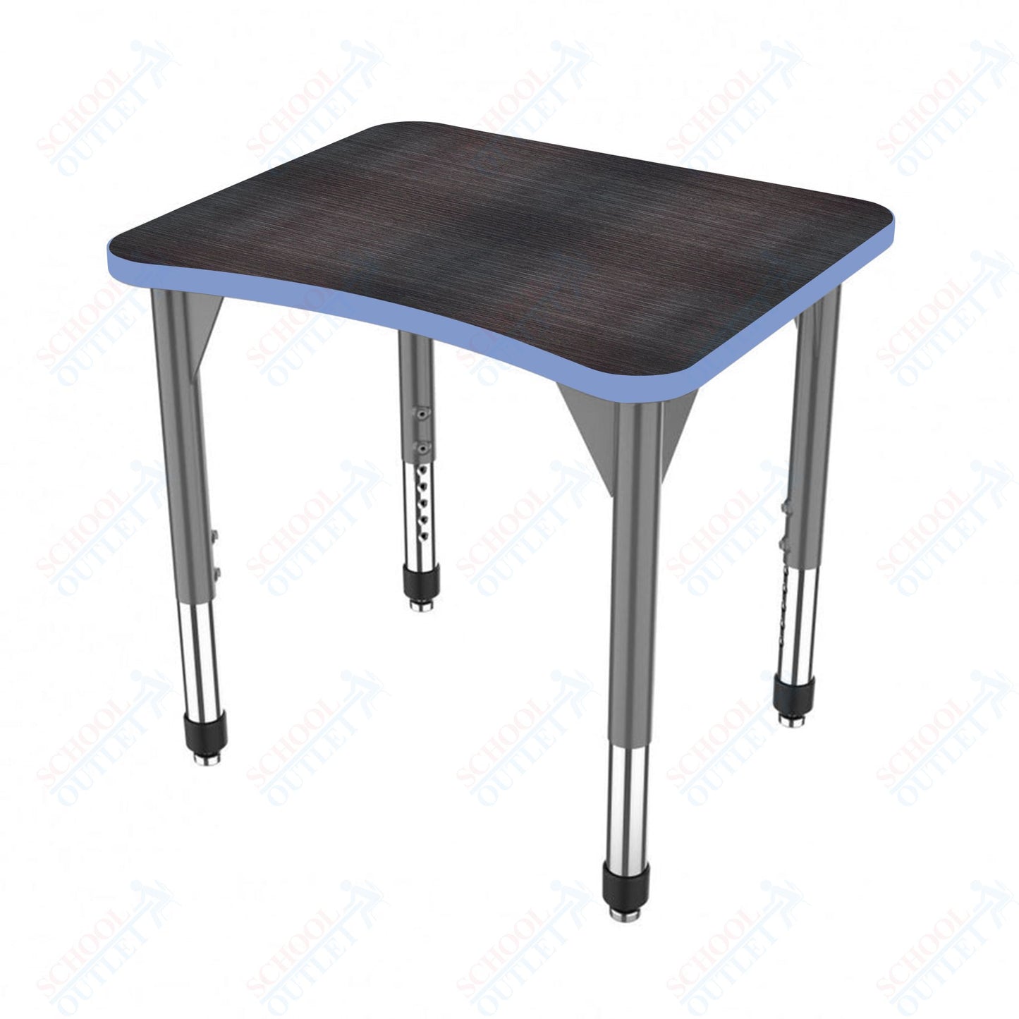 Marco Premier Series Curve Collaborative Desk 24" x 28" Adjustable Height 21"-31" (43-2291-MB)