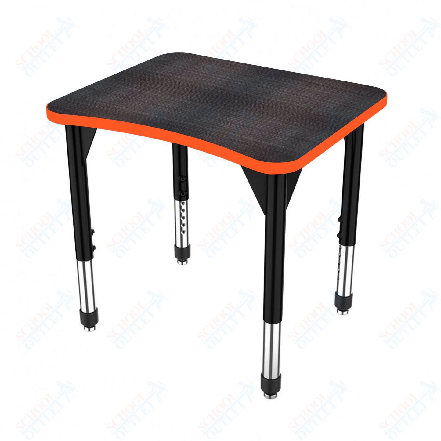 Marco Premier Series Curve Collaborative Desk 24" x 28" Adjustable Height 21"-31" (43-2291-MB)