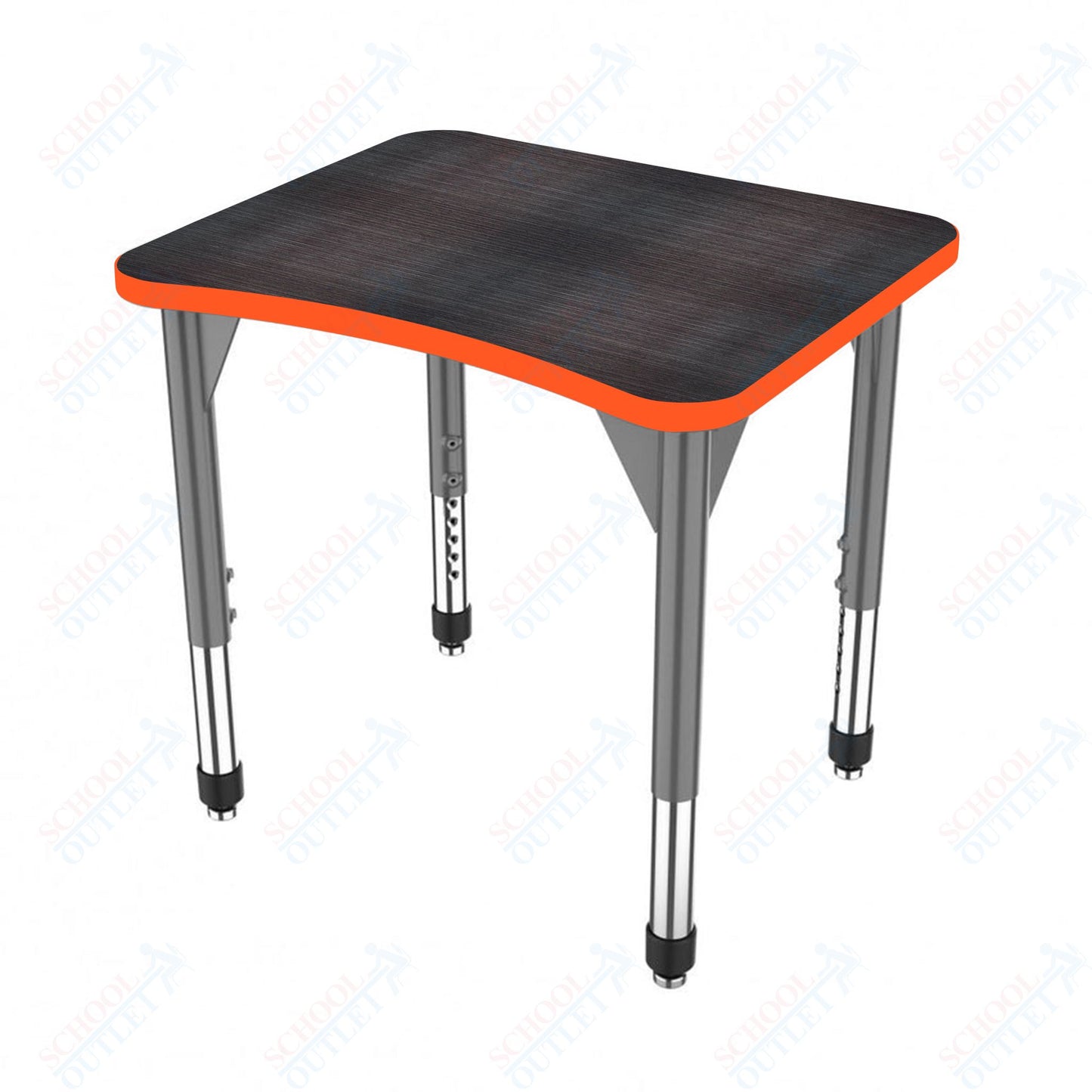 Marco Premier Series Curve Collaborative Desk 24" x 28" Adjustable Height 21"-31" (43-2291-MB)