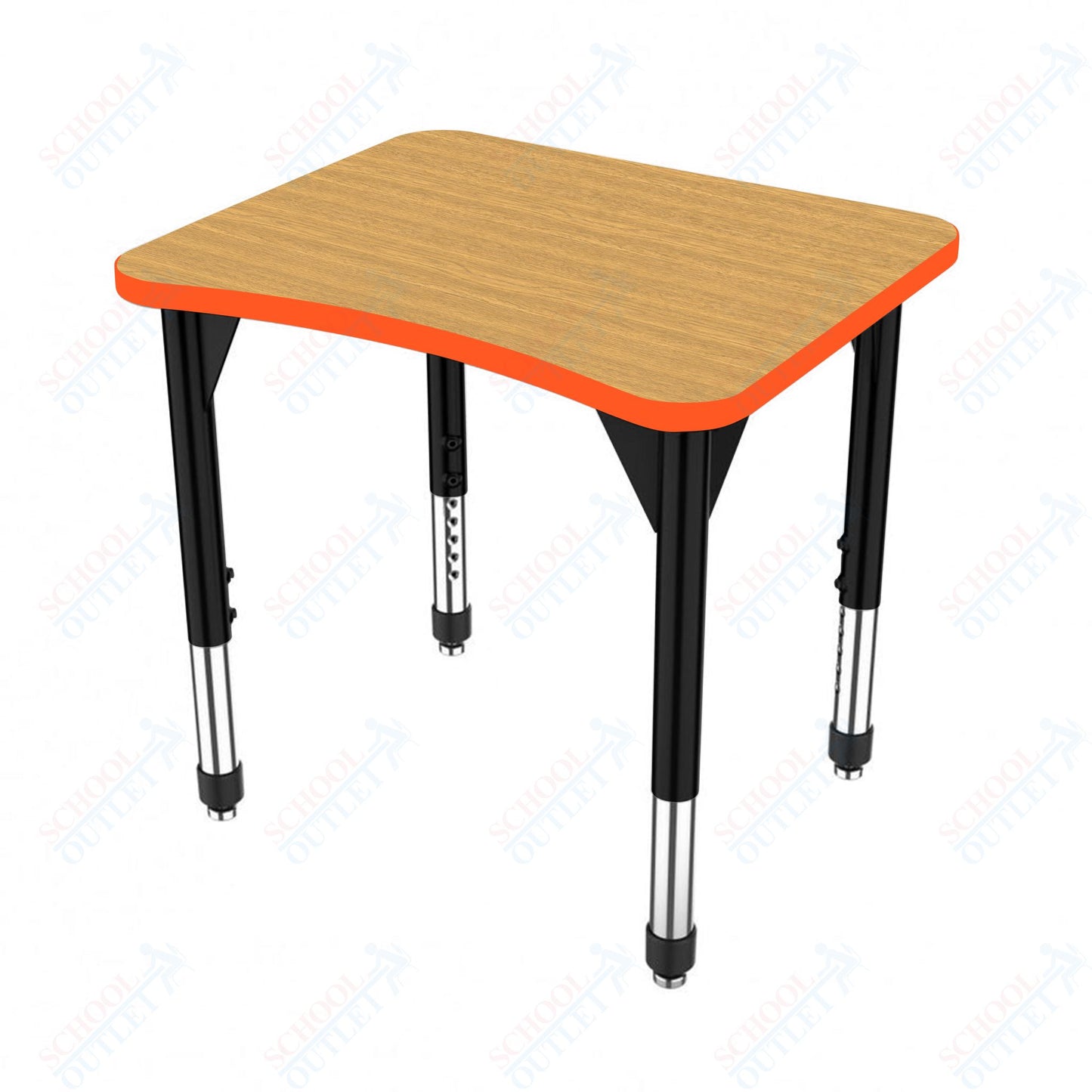 Marco Premier Series Curve Collaborative Desk 24" x 28" Adjustable Height 21"-31" (43-2291-MB)