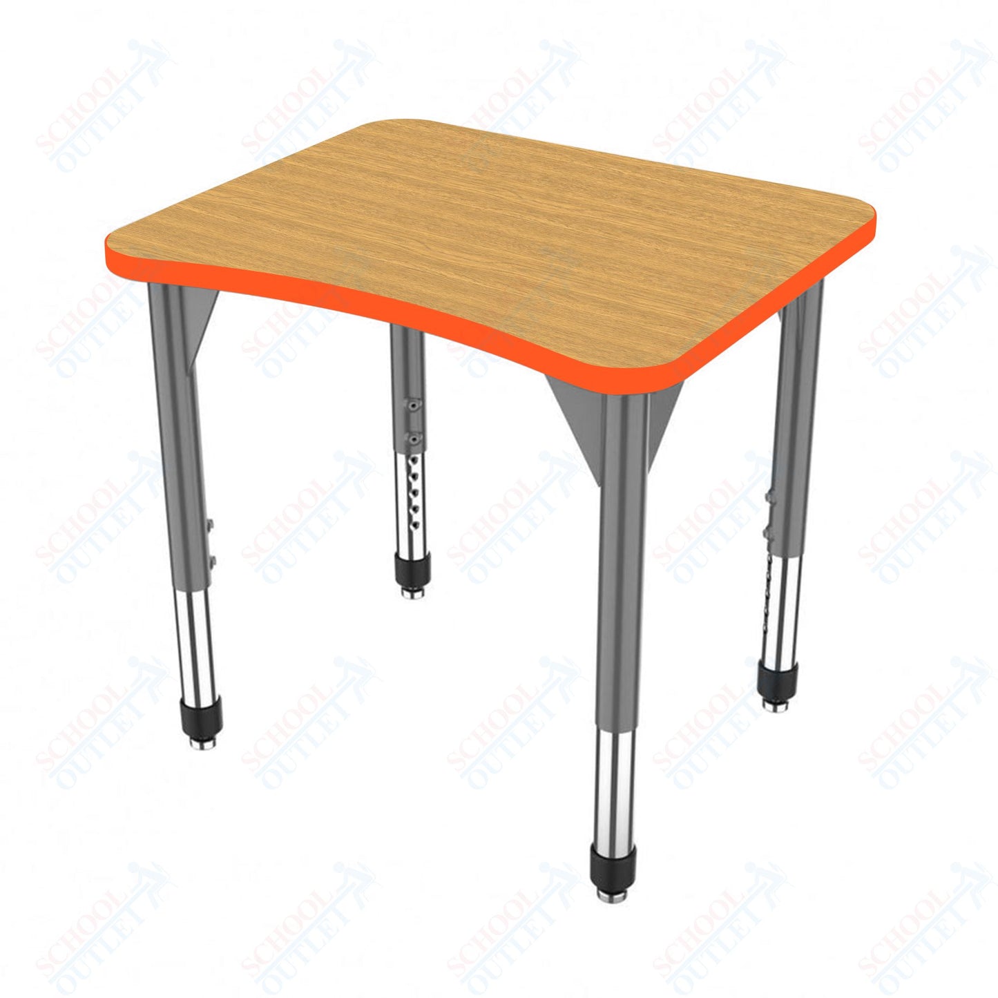 Marco Premier Series Curve Collaborative Desk 24" x 28" Adjustable Height 21"-31" (43-2291-MB)