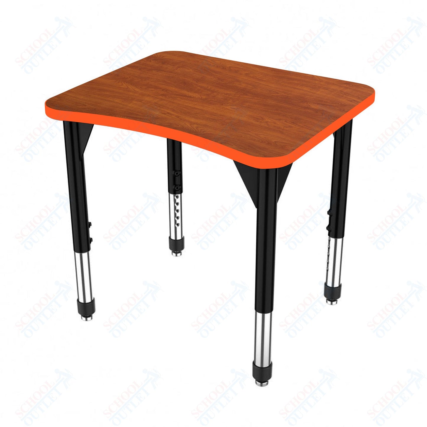 Marco Premier Series Curve Collaborative Desk 24" x 28" Adjustable Height 21"-31" (43-2291-MB)