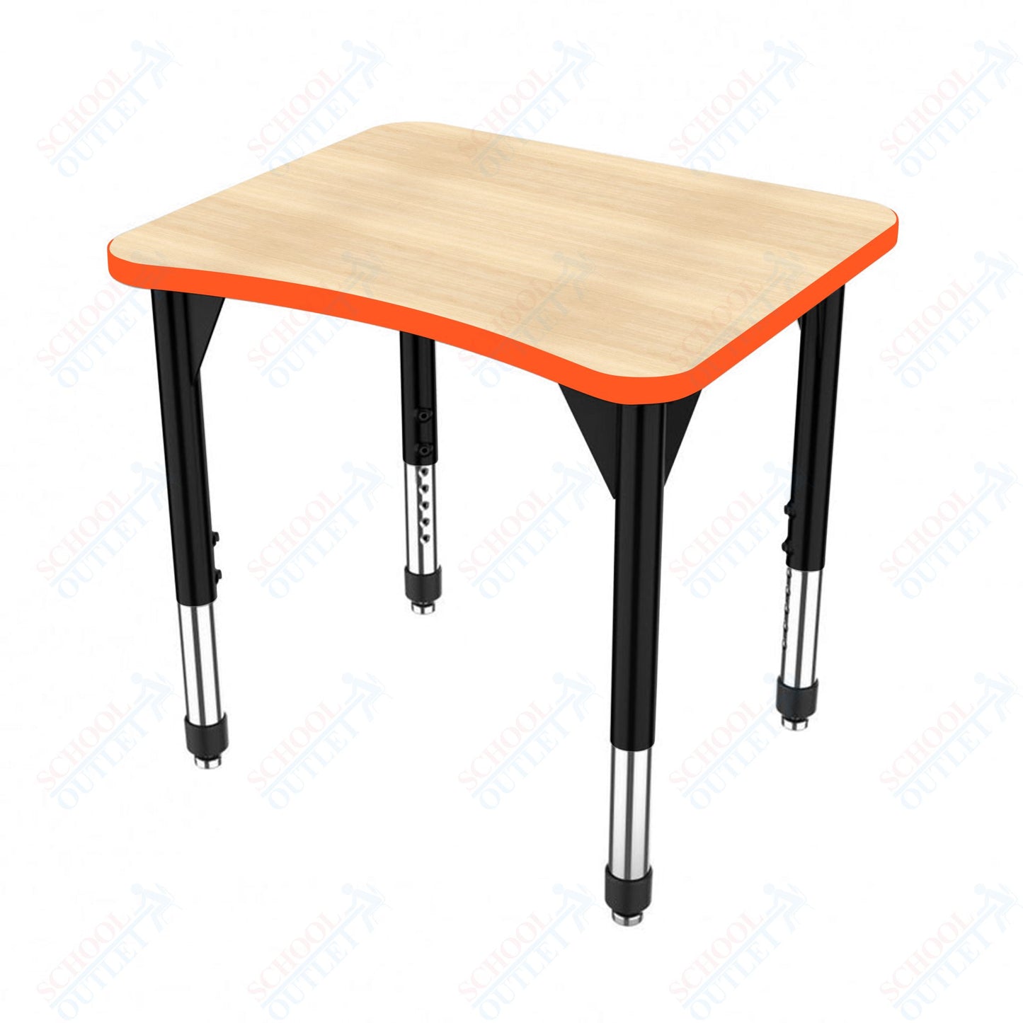Marco Premier Series Curve Collaborative Desk 24" x 28" Adjustable Height 21"-31" (43-2291-MB)