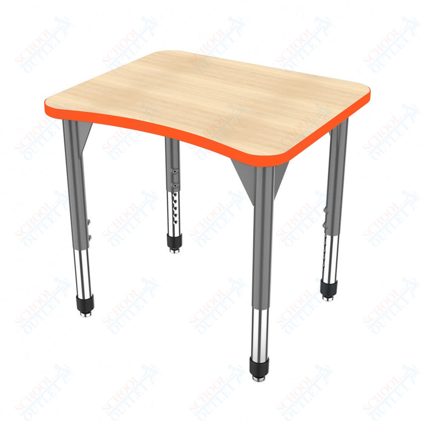 Marco Premier Series Curve Collaborative Desk 24" x 28" Adjustable Height 21"-31" (43-2291-MB)