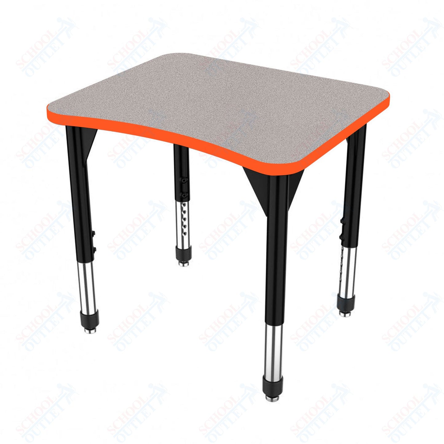 Marco Premier Series Curve Collaborative Desk 24" x 28" Adjustable Height 21"-31" (43-2291-MB)