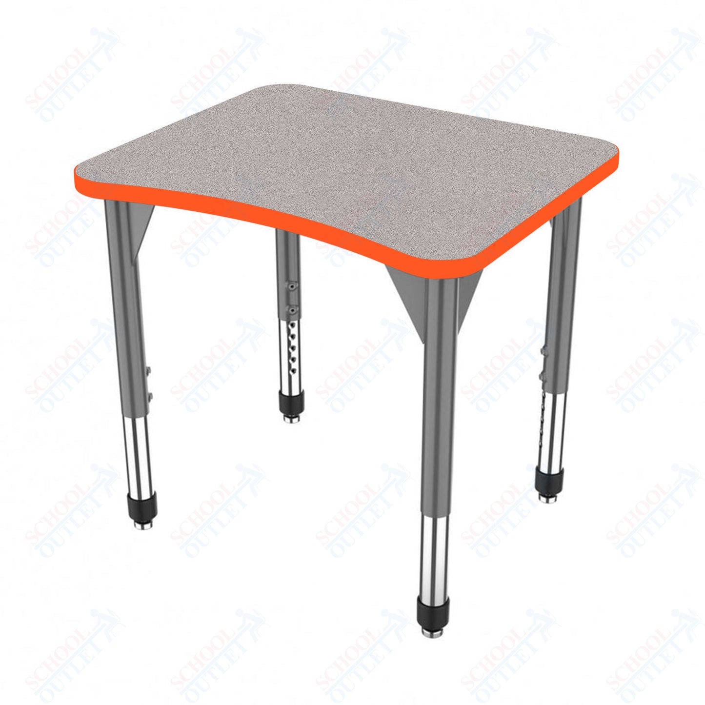 Marco Premier Series Curve Collaborative Desk 24" x 28" Adjustable Height 21"-31" (43-2291-MB)
