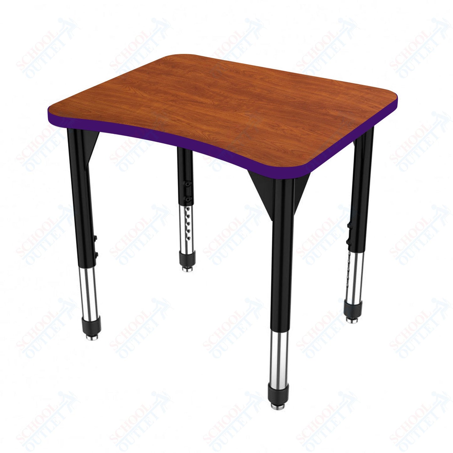 Marco Premier Series Curve Collaborative Desk 24" x 28" Adjustable Height 21"-31" (43-2291-MB)
