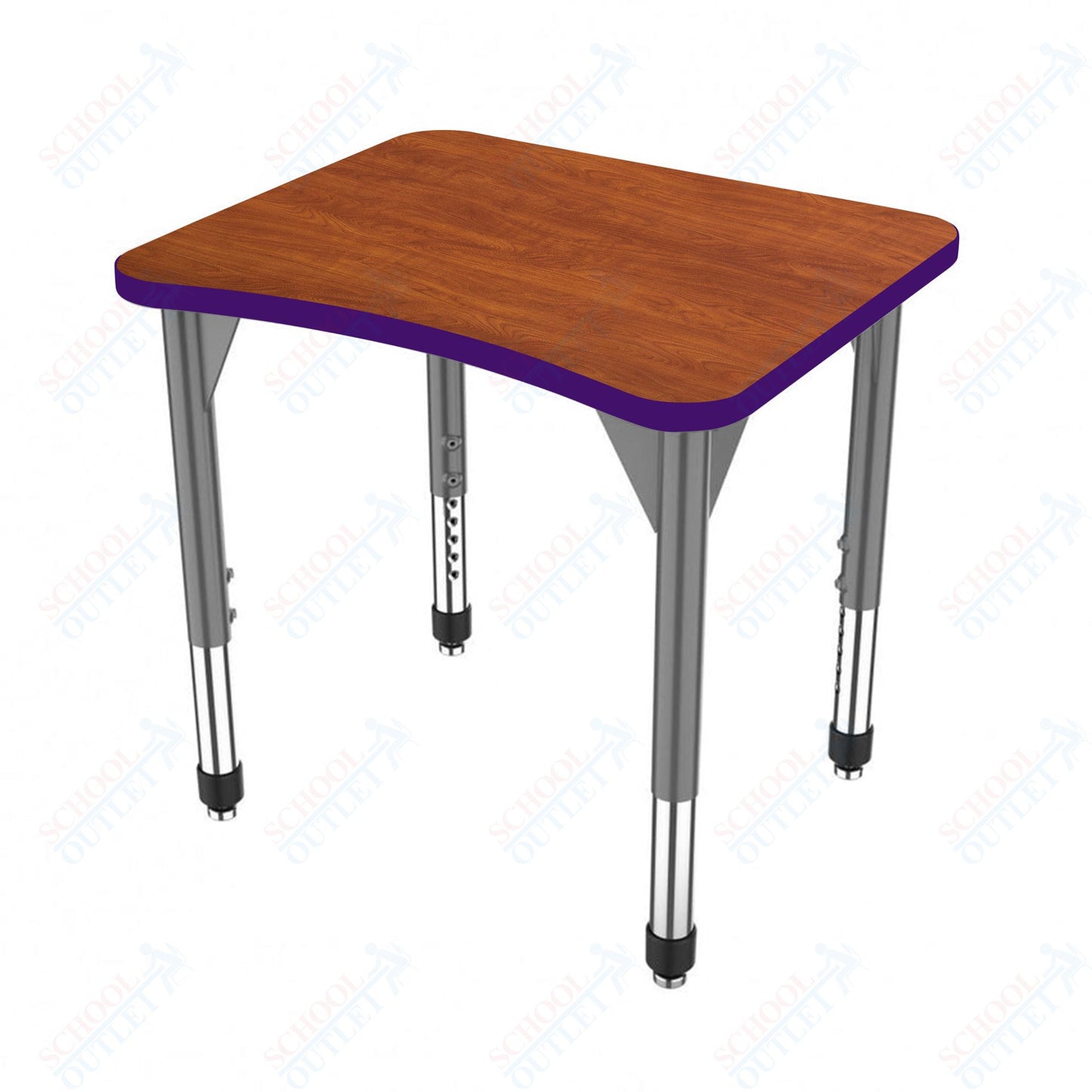 Marco Premier Series Curve Collaborative Desk 24" x 28" Adjustable Height 21"-31" (43-2291-MB)