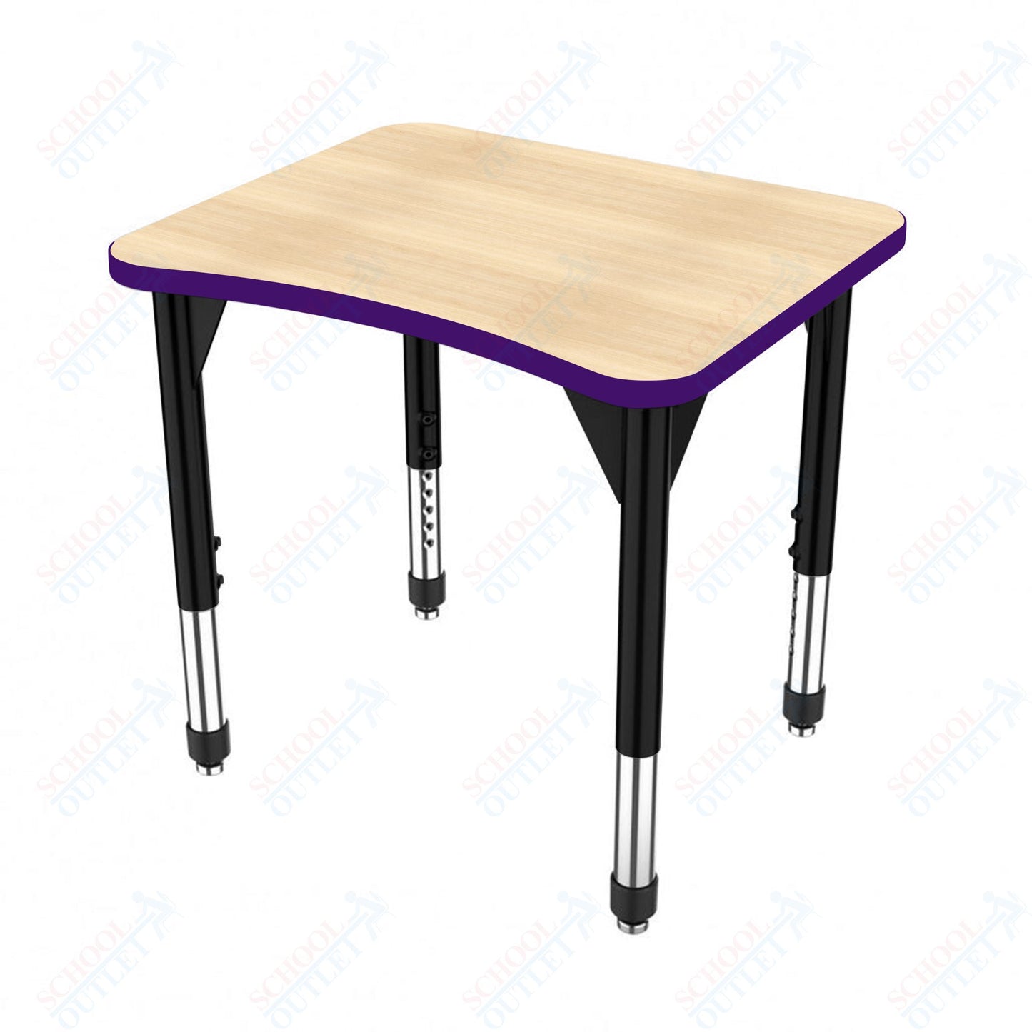 Marco Premier Series Curve Collaborative Desk 24" x 28" Adjustable Height 21"-31" (43-2291-MB)
