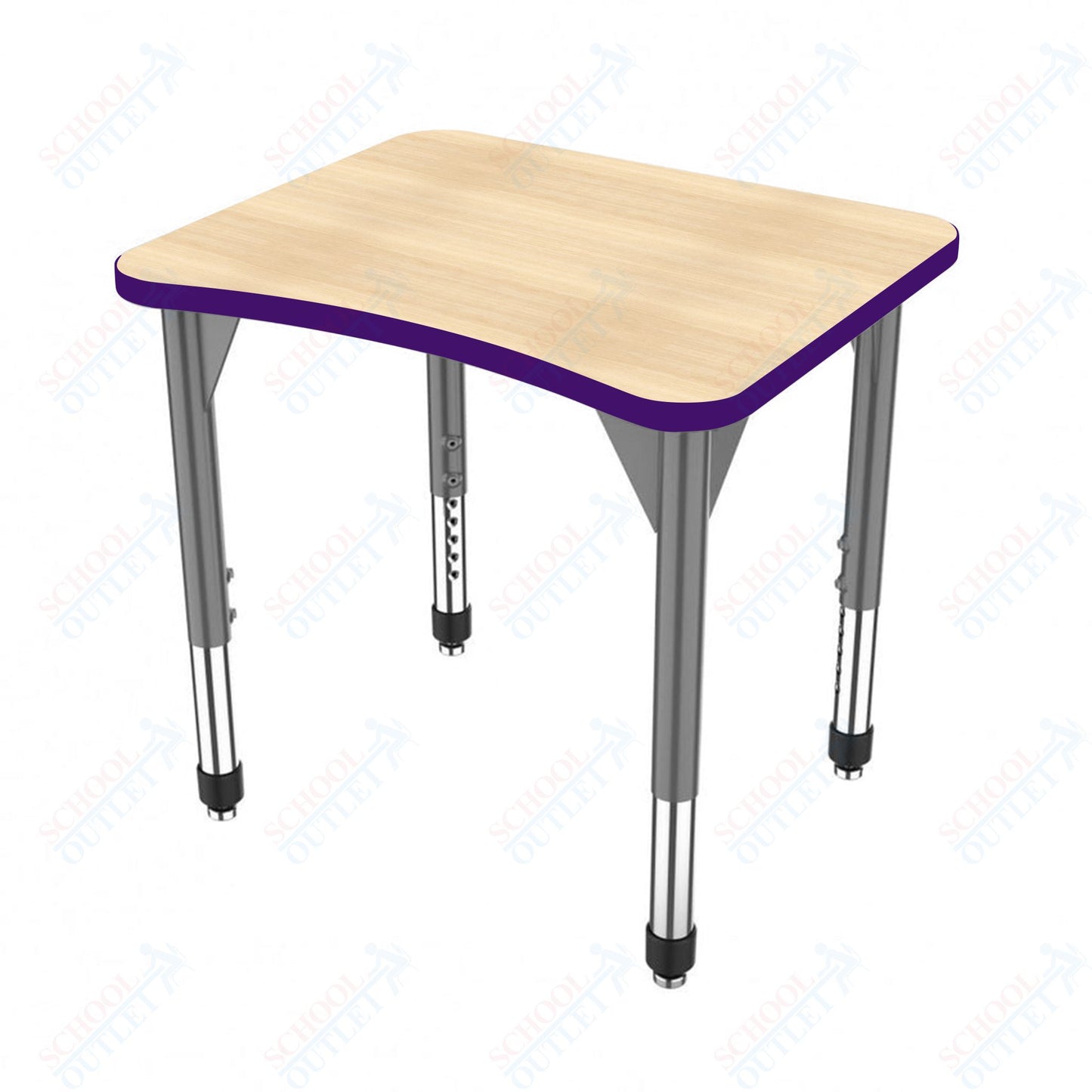 Marco Premier Series Curve Collaborative Desk 24" x 28" Adjustable Height 21"-31" (43-2291-MB)