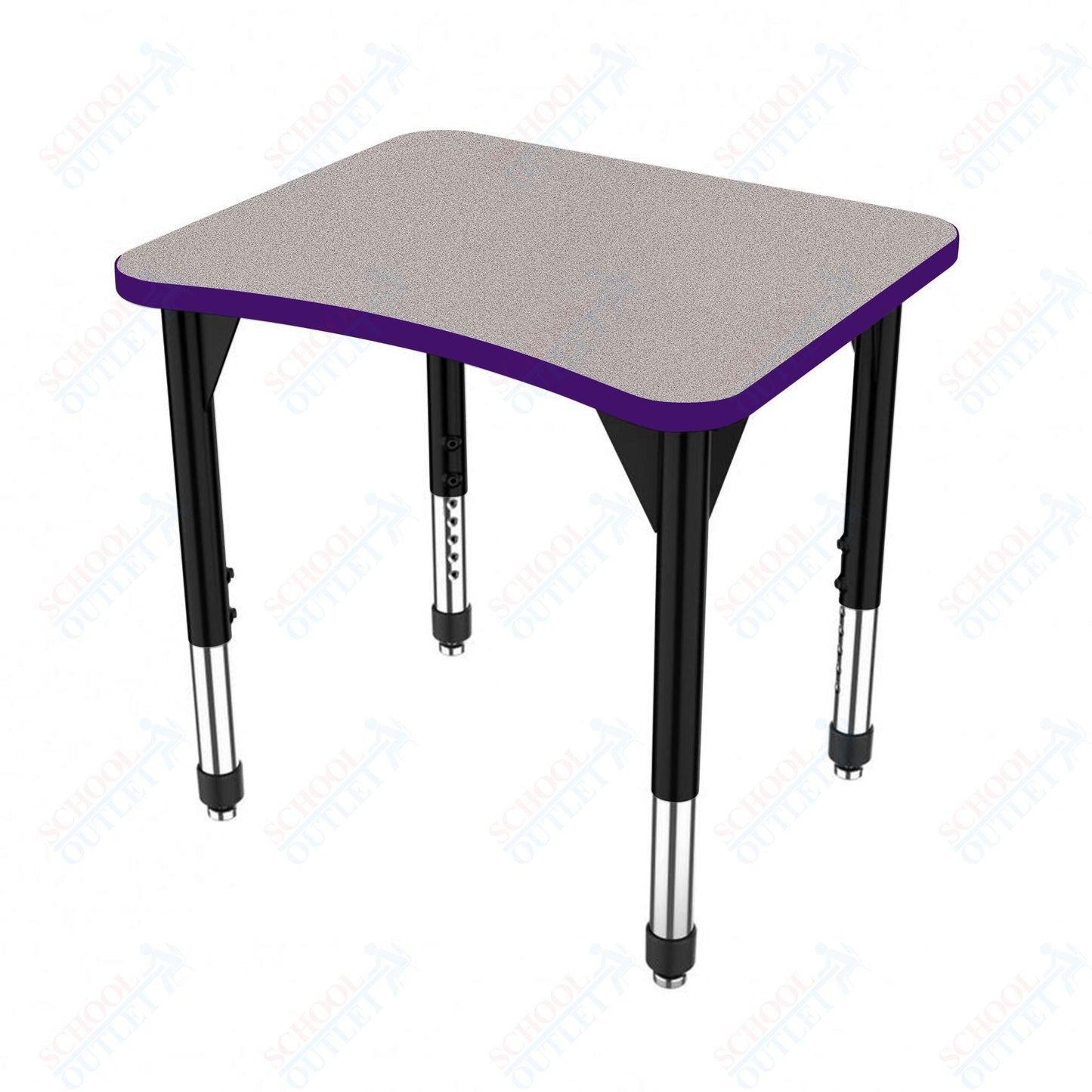 Marco Premier Series Curve Collaborative Desk 24" x 28" Adjustable Height 21"-31" (43-2291-MB)