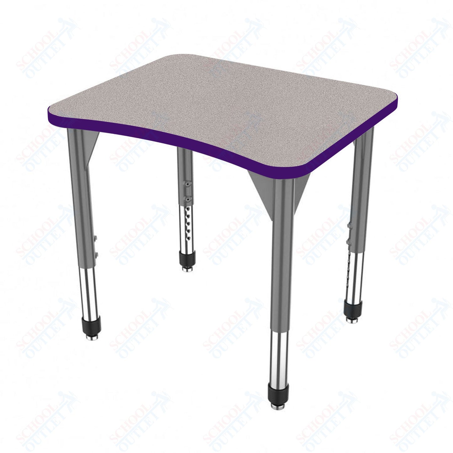 Marco Premier Series Curve Collaborative Desk 24" x 28" Adjustable Height 21"-31" (43-2291-MB)
