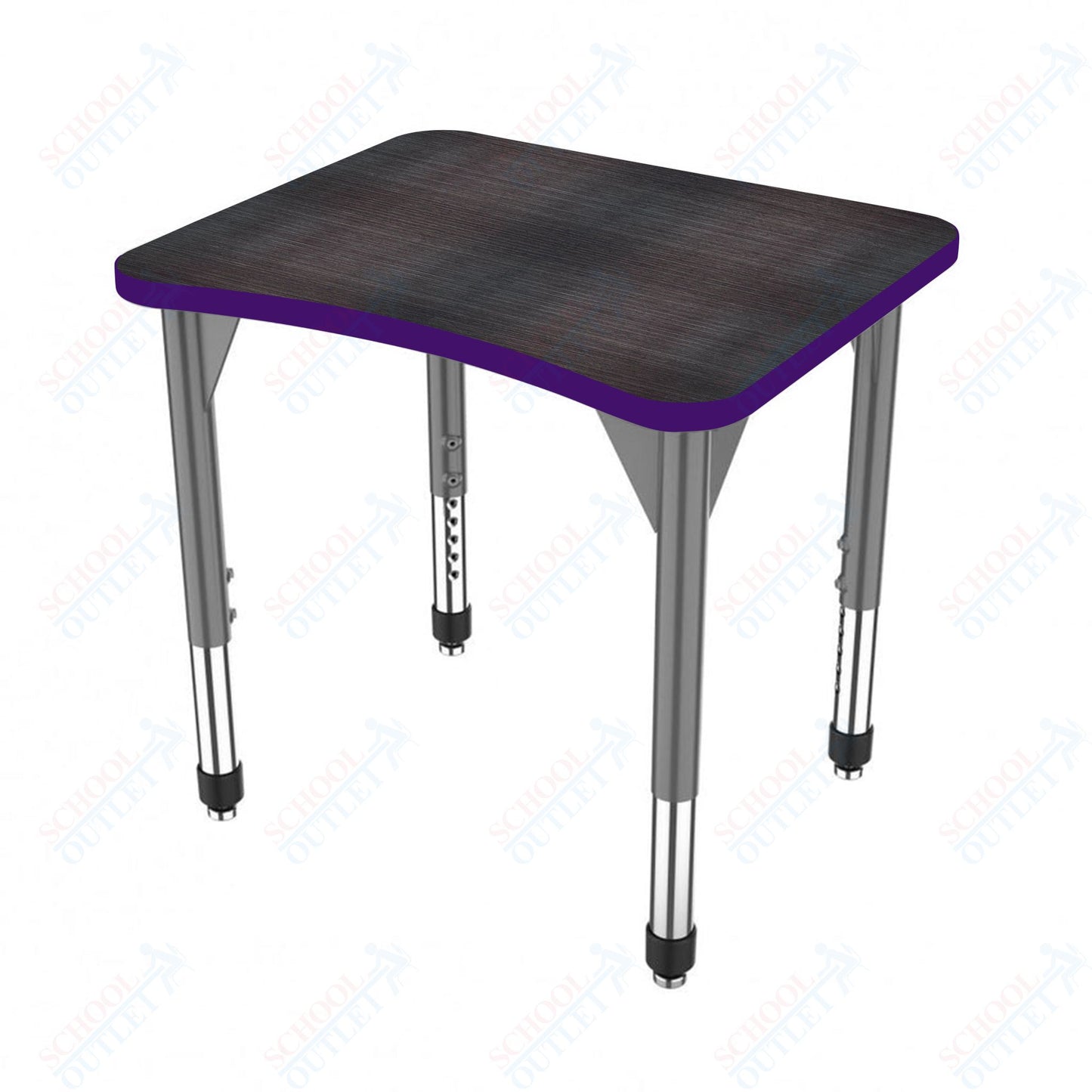 Marco Premier Series Curve Collaborative Desk 24" x 28" Adjustable Height 21"-31" (43-2291-MB)