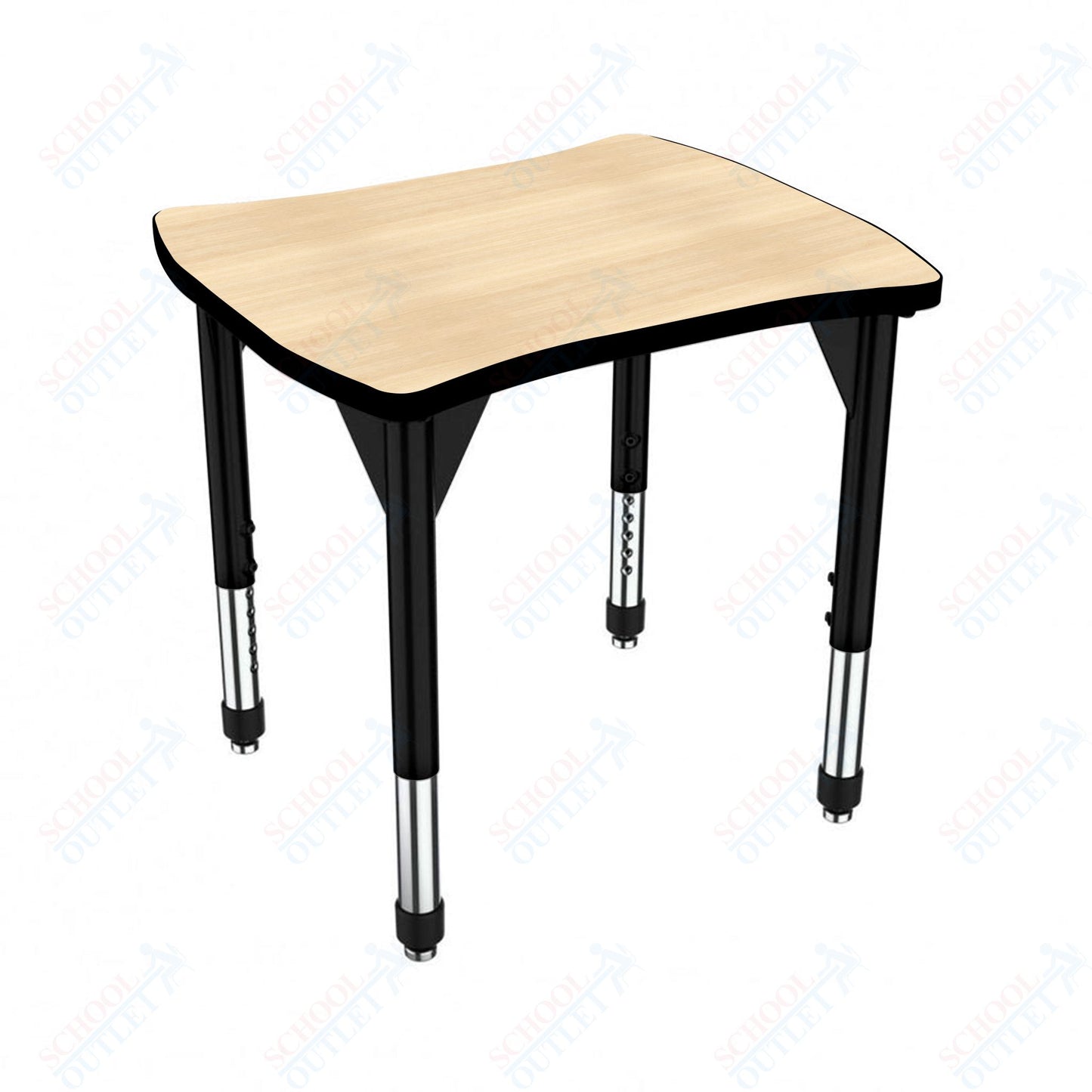 Marco Premier Series Contour Collaborative Desk 24" x 28" Adjustable Height 21"-31" (43-2310-MB)