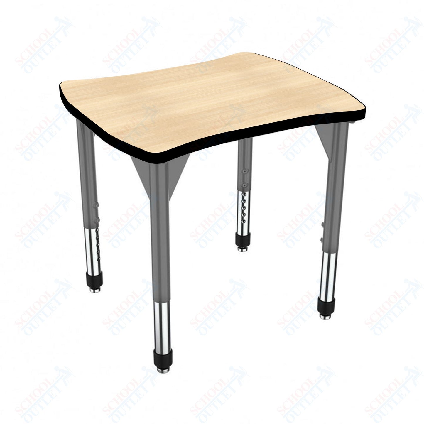 Marco Premier Series Contour Collaborative Desk 24" x 28" Adjustable Height 21"-31" (43-2310-MB)