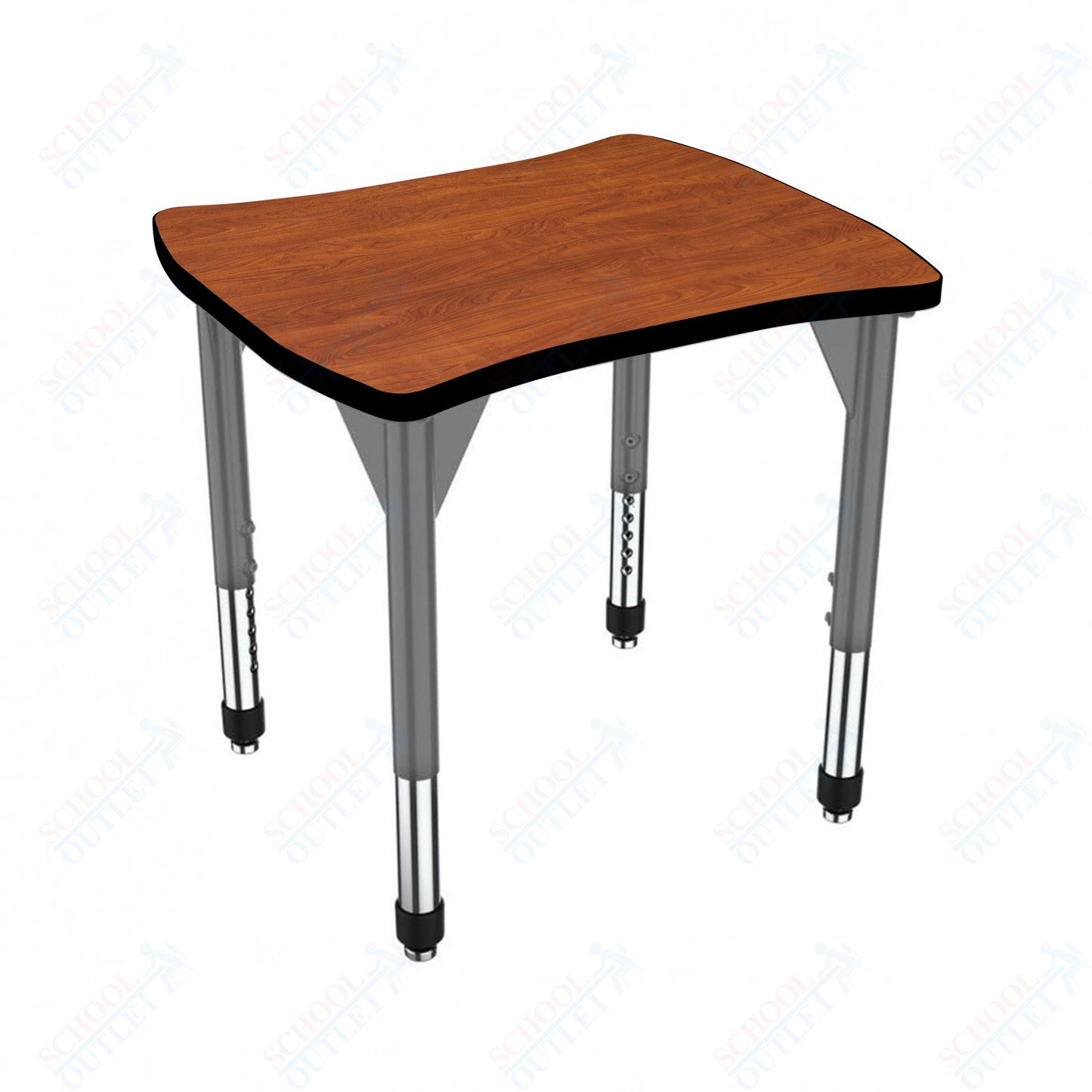 Marco Premier Series Contour Collaborative Desk 24" x 28" Adjustable Height 21"-31" (43-2310-MB)