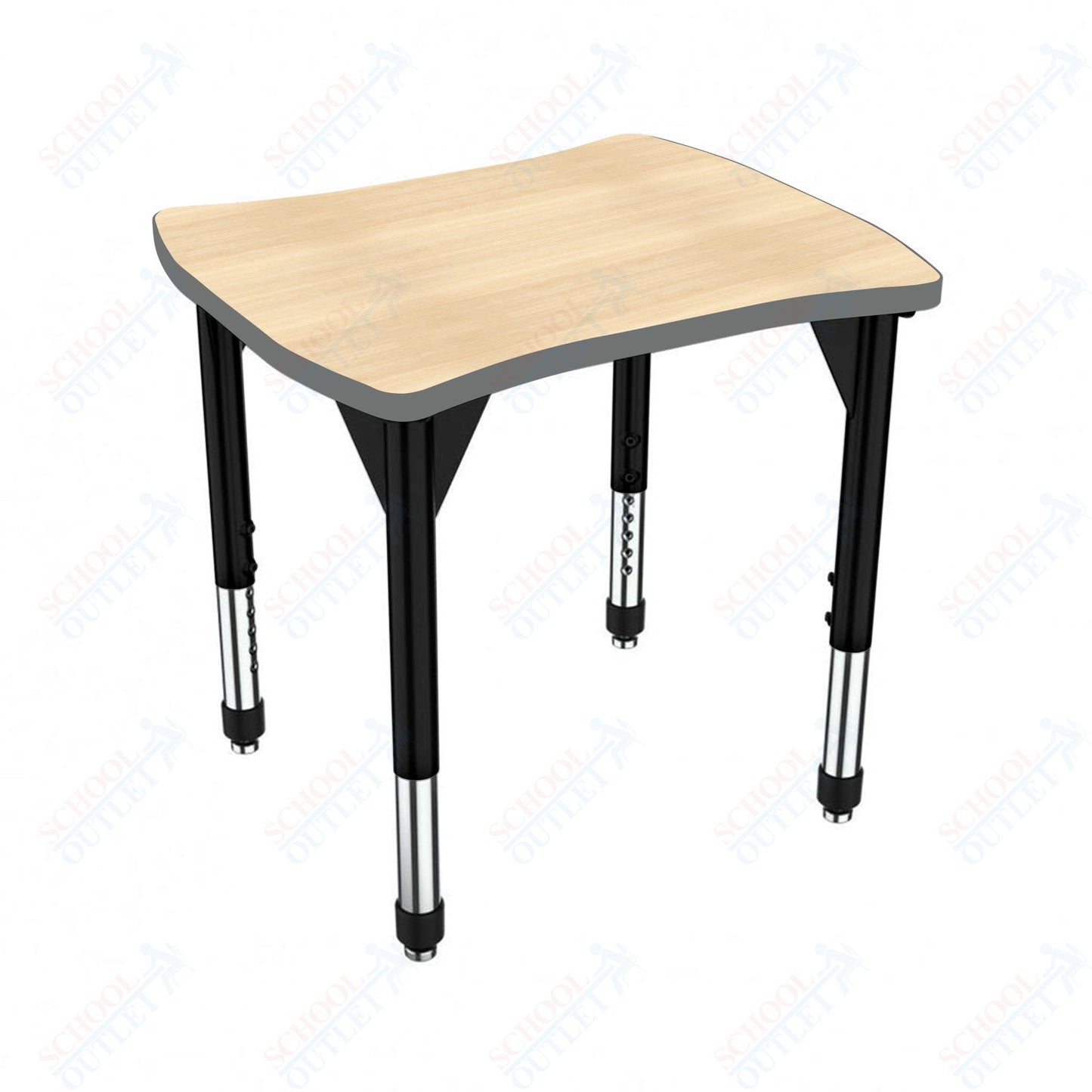 Marco Premier Series Contour Collaborative Desk 24" x 28" Adjustable Height 21"-31" (43-2310-MB)