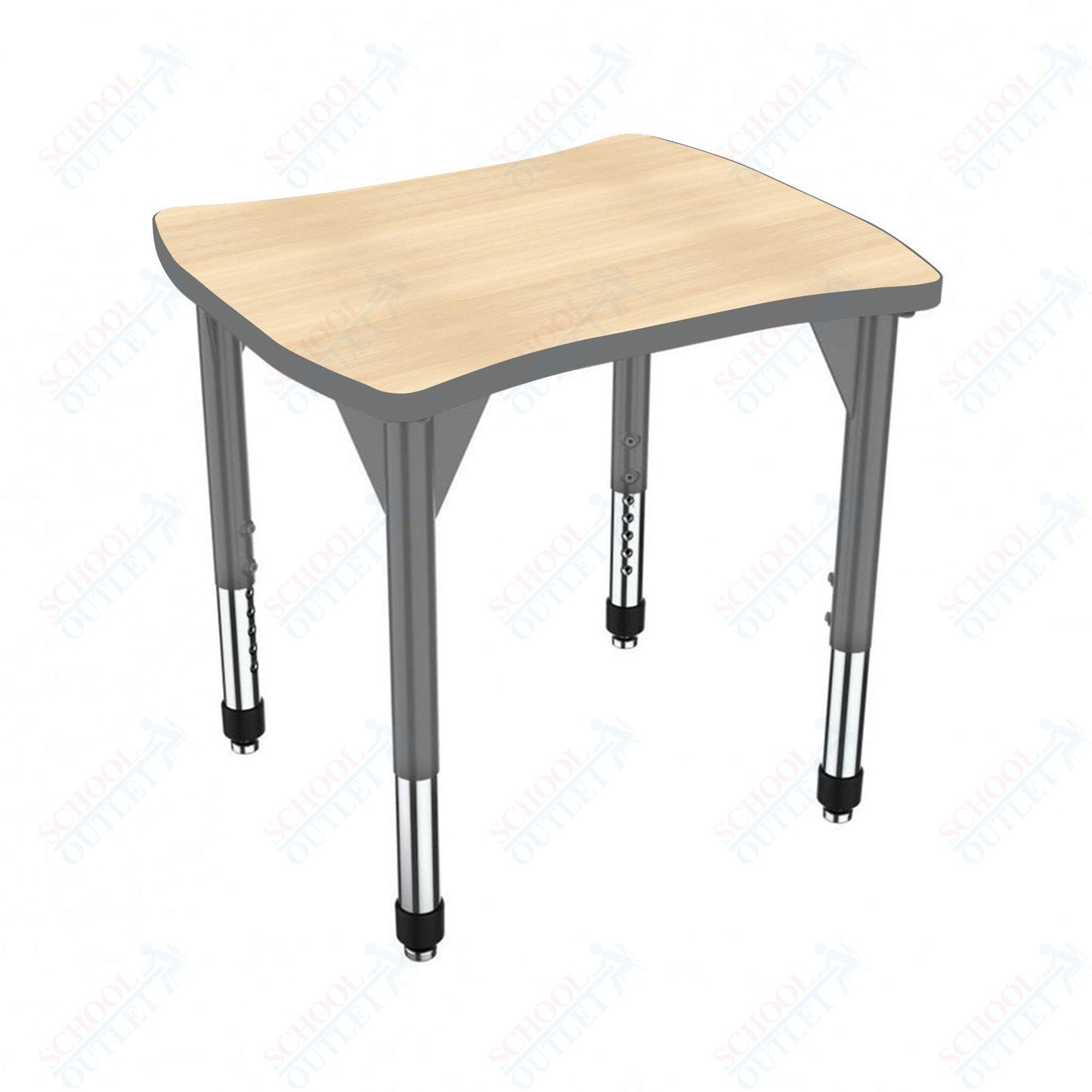 Marco Premier Series Contour Collaborative Desk 24" x 28" Adjustable Height 21"-31" (43-2310-MB)