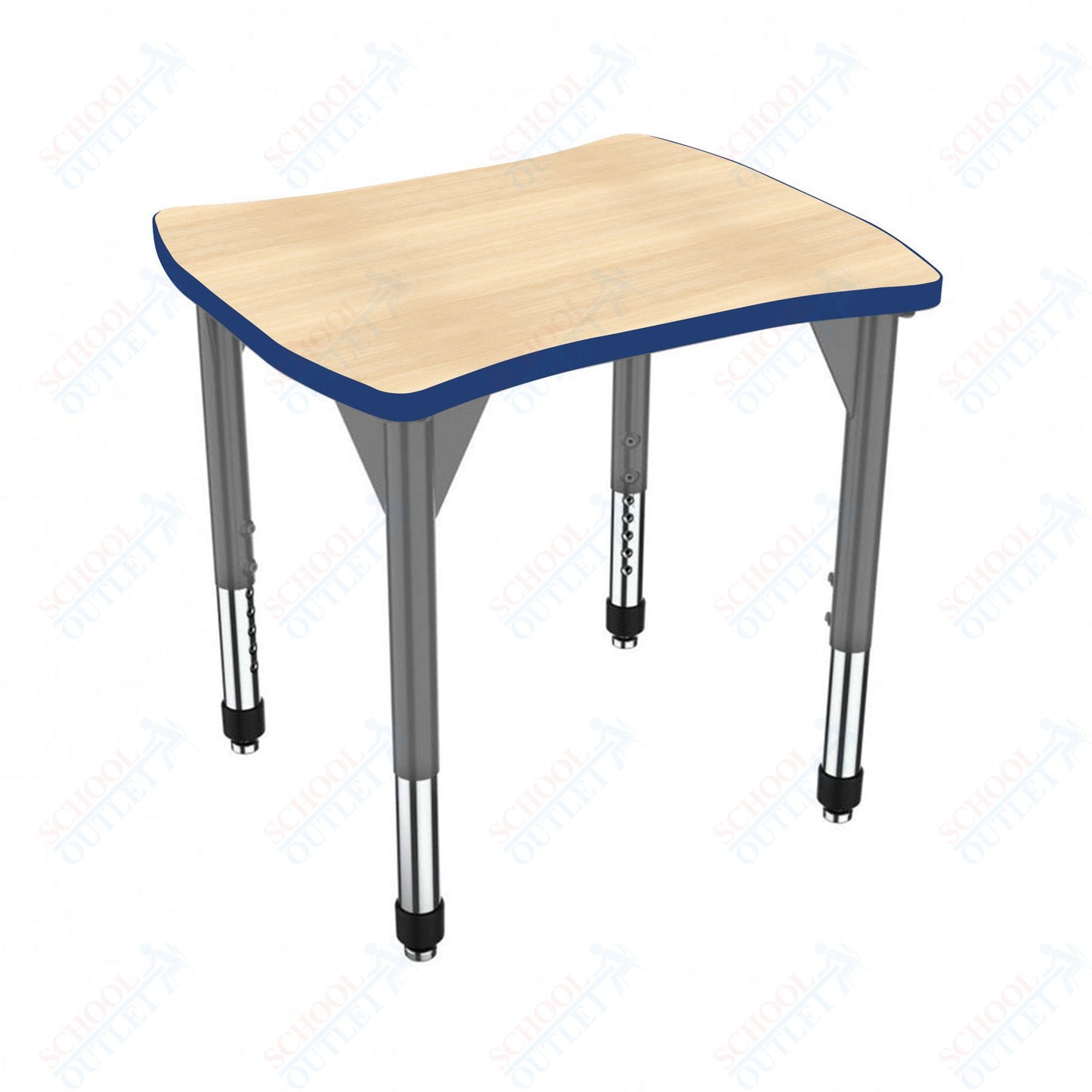 Marco Premier Series Contour Collaborative Desk 24" x 28" Adjustable Height 21"-31" (43-2310-MB)