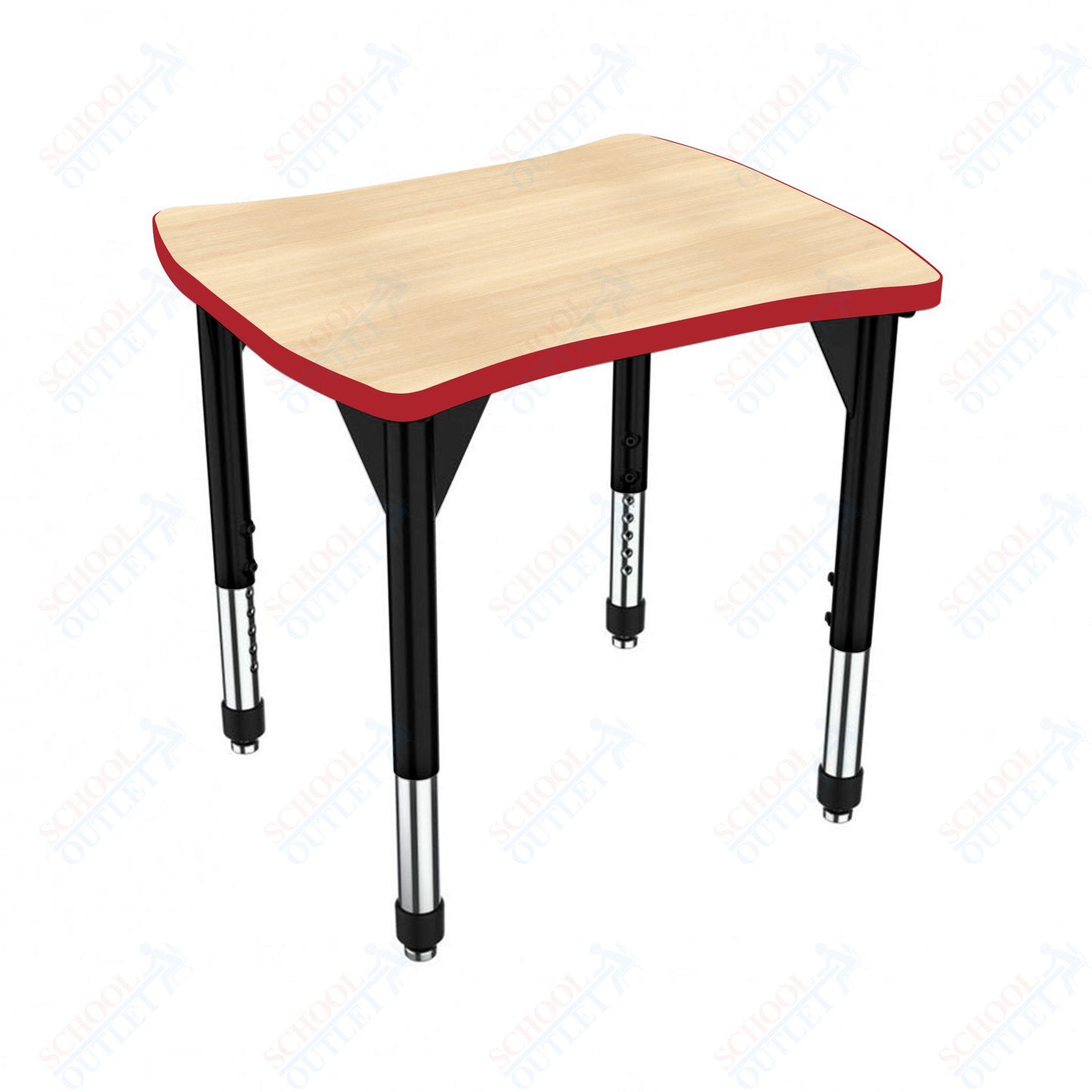 Marco Premier Series Contour Collaborative Desk 24" x 28" Adjustable Height 21"-31" (43-2310-MB)