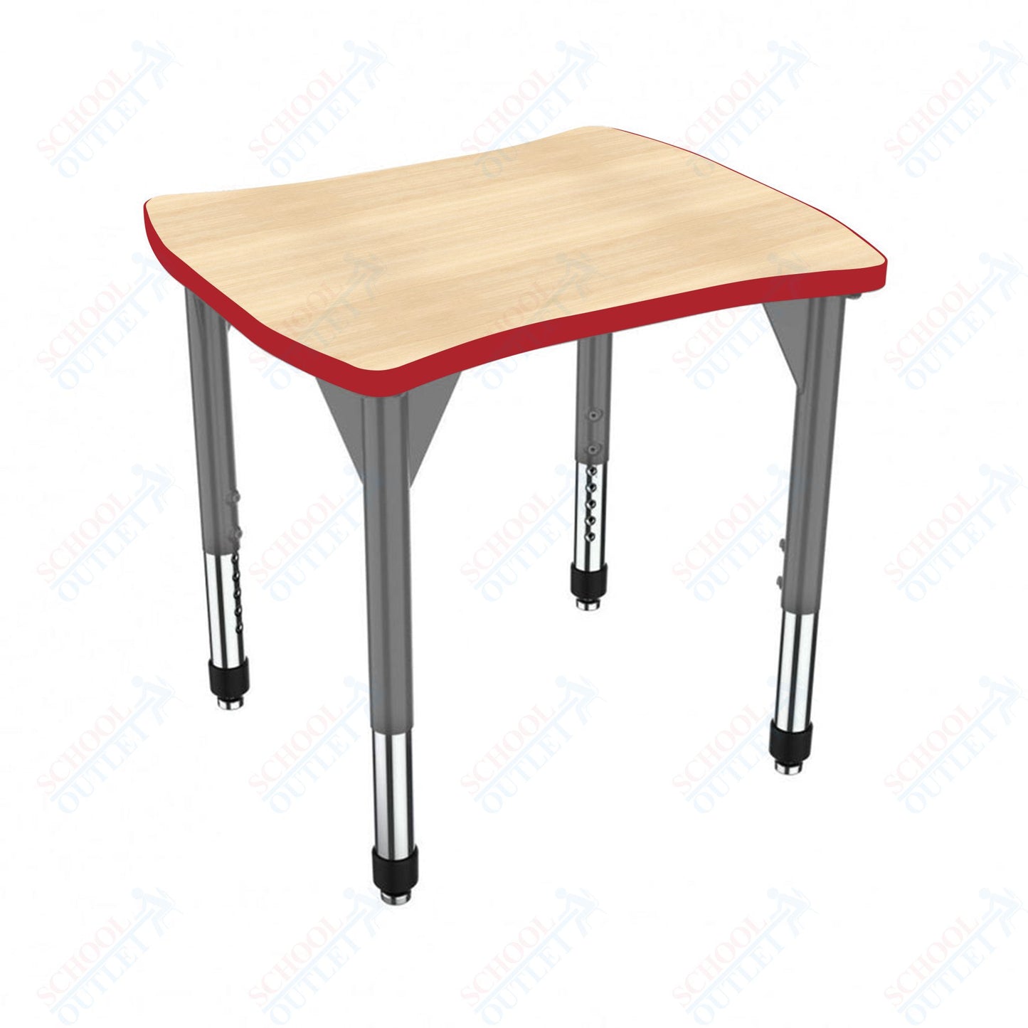 Marco Premier Series Contour Collaborative Desk 24" x 28" Adjustable Height 21"-31" (43-2310-MB)