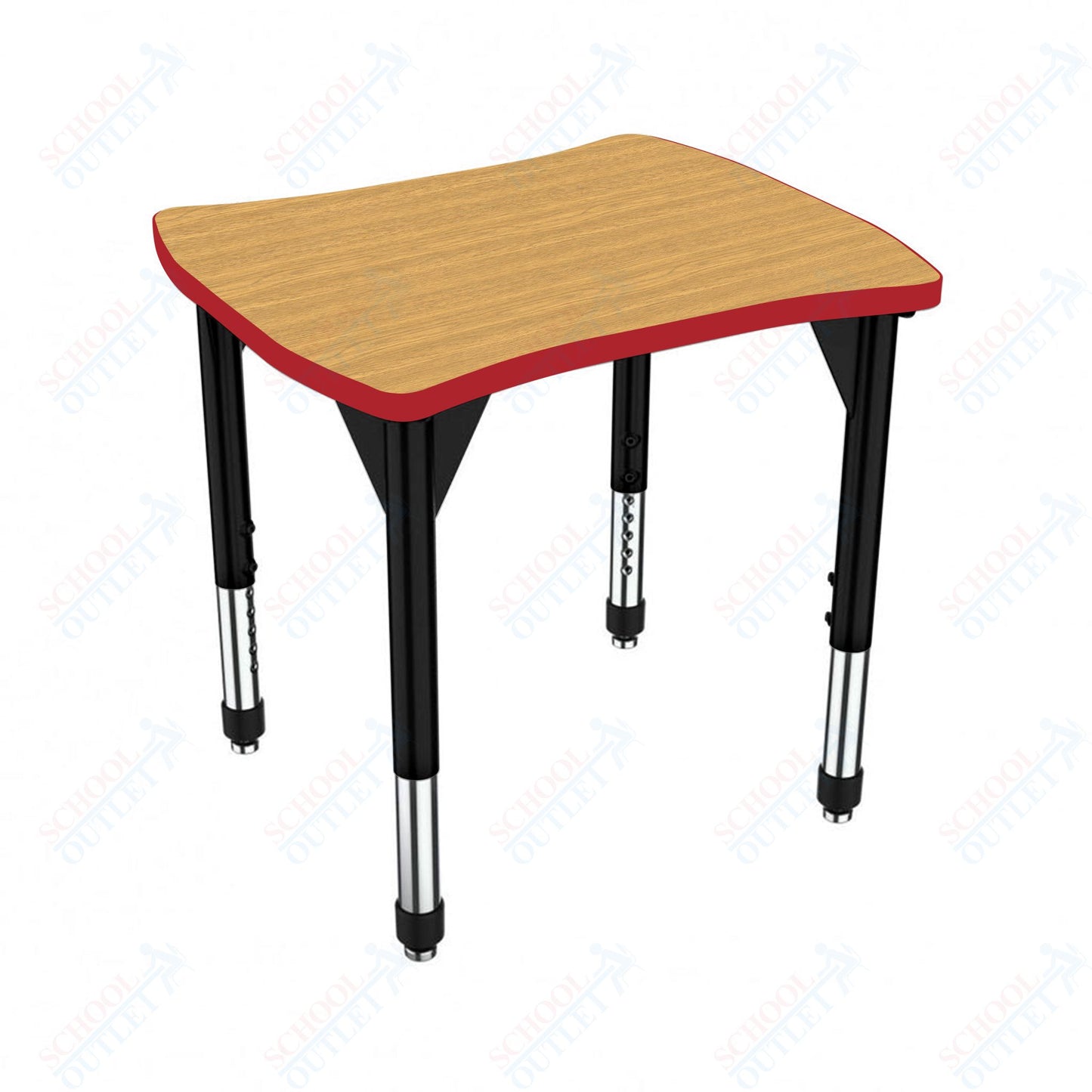 Marco Premier Series Contour Collaborative Desk 24" x 28" Adjustable Height 21"-31" (43-2310-MB)