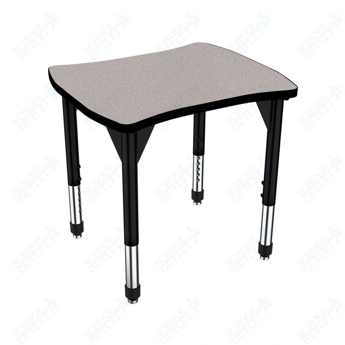 Marco Premier Series Contour Collaborative Desk 24" x 28" Adjustable Height 21"-31" (43-2310-MB)