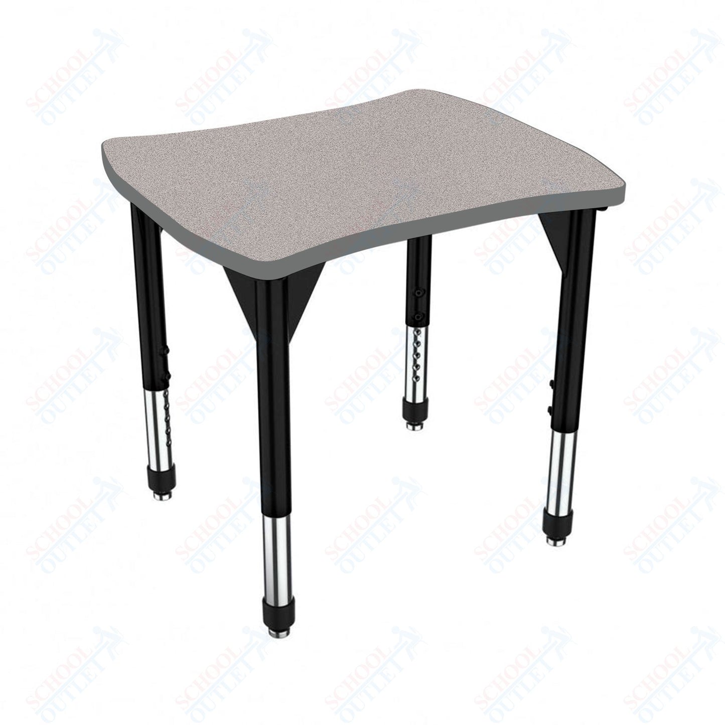 Marco Premier Series Contour Collaborative Desk 24" x 28" Adjustable Height 21"-31" (43-2310-MB)